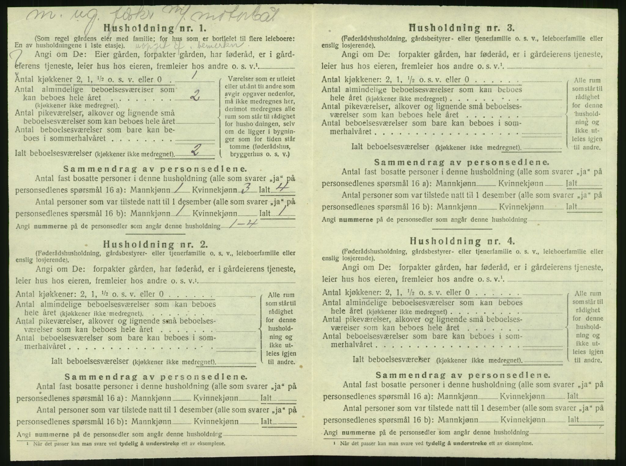 SAT, 1920 census for Vega, 1920, p. 942