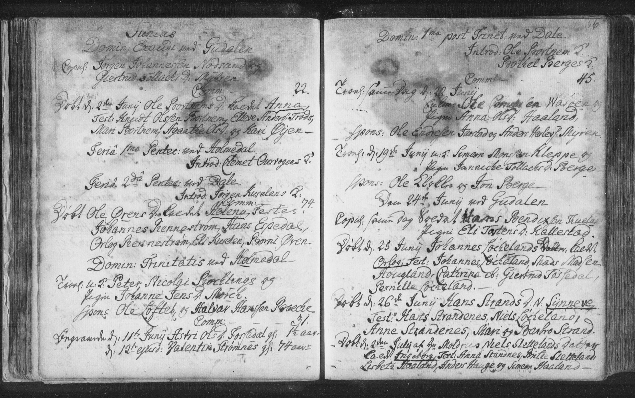 Fjaler sokneprestembete, SAB/A-79801/H/Haa/Haaa/L0002: Parish register (official) no. A 2, 1779-1798, p. 56