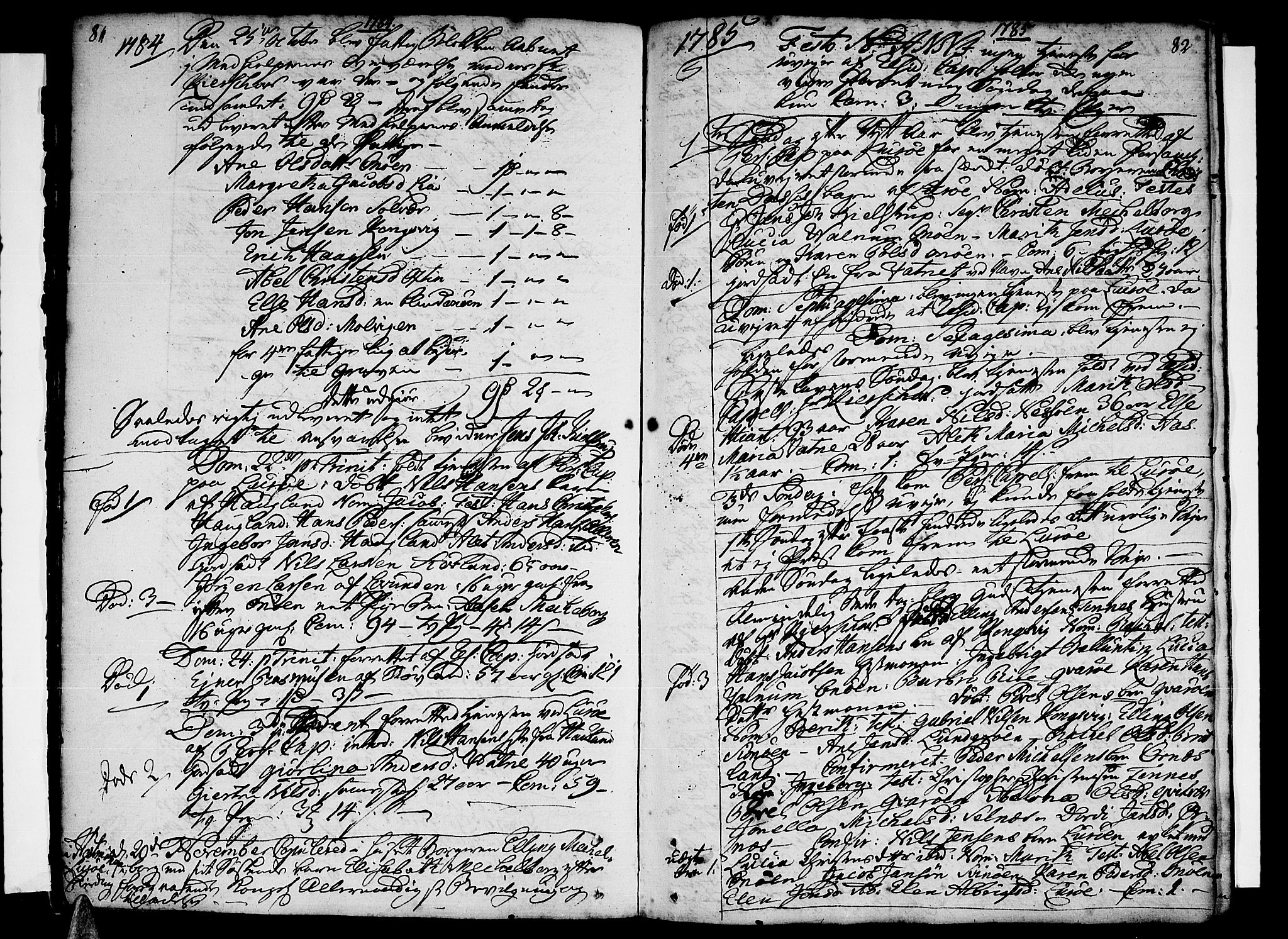 Ministerialprotokoller, klokkerbøker og fødselsregistre - Nordland, SAT/A-1459/839/L0563: Parish register (official) no. 839A01 /1, 1767-1824, p. 81-82