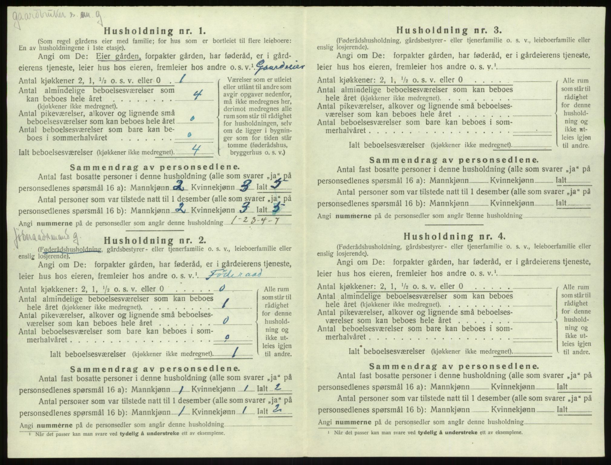 SAB, 1920 census for Kyrkjebø, 1920, p. 105