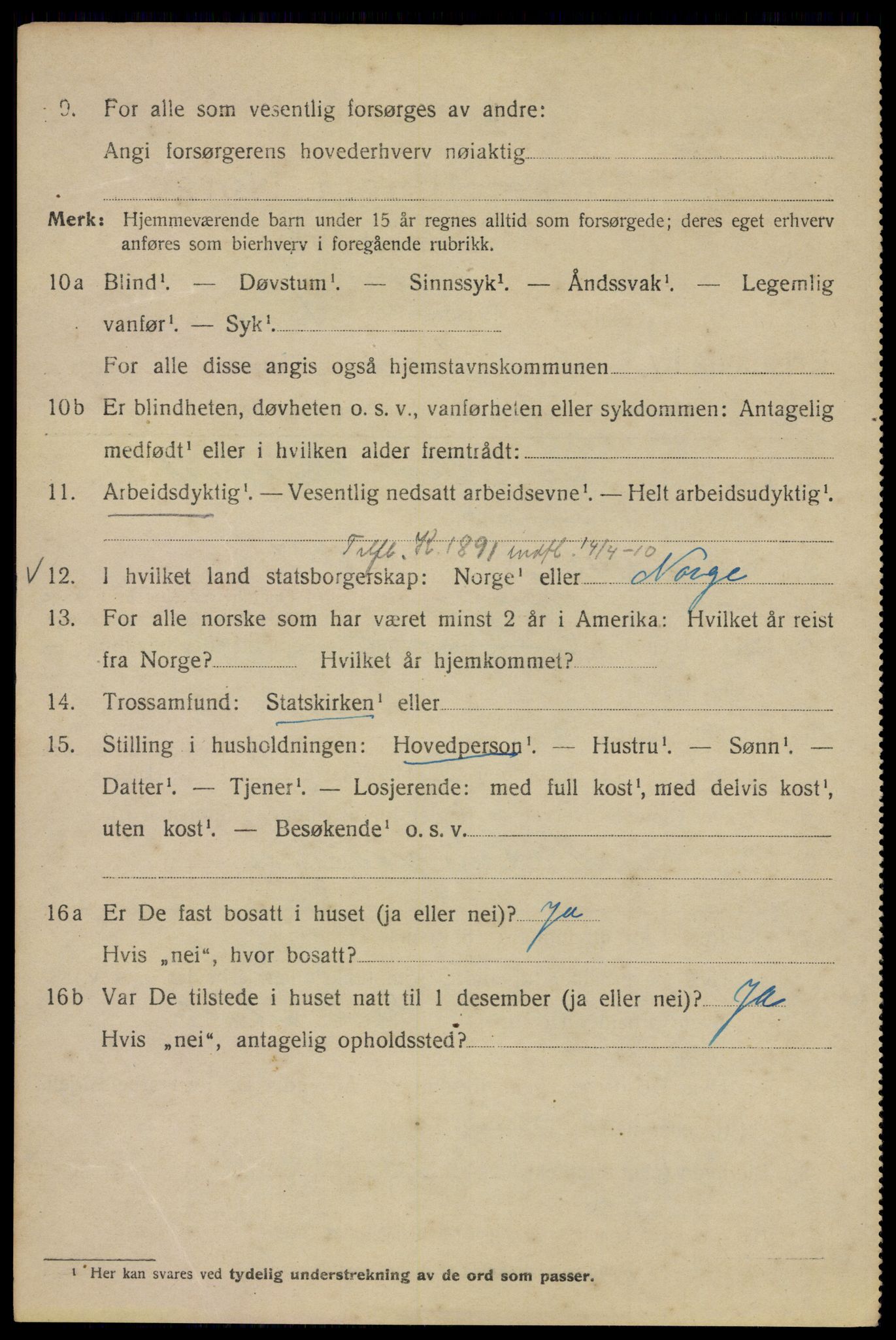 SAO, 1920 census for Kristiania, 1920, p. 136714