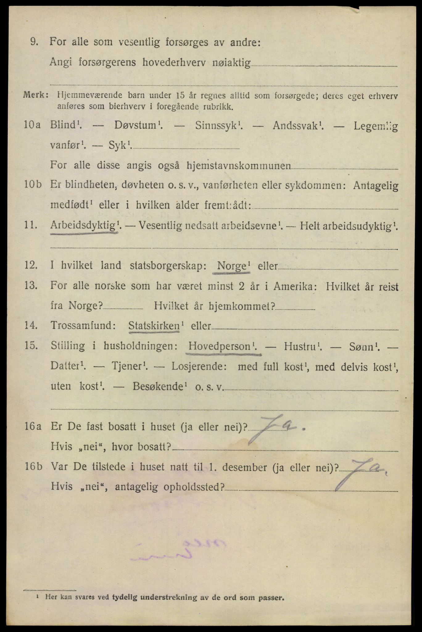 SAO, 1920 census for Lillestrøm, 1920, p. 10543