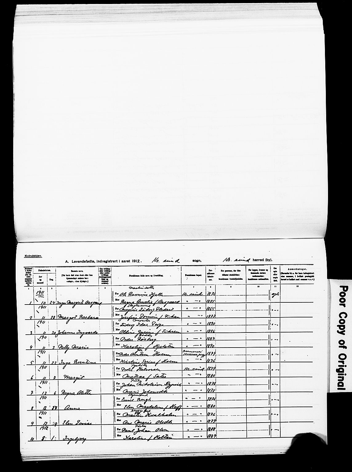 Ministerialprotokoller, klokkerbøker og fødselsregistre - Møre og Romsdal, SAT/A-1454/572/L0858: Parish register (official) no. 572D02, 1903-1912