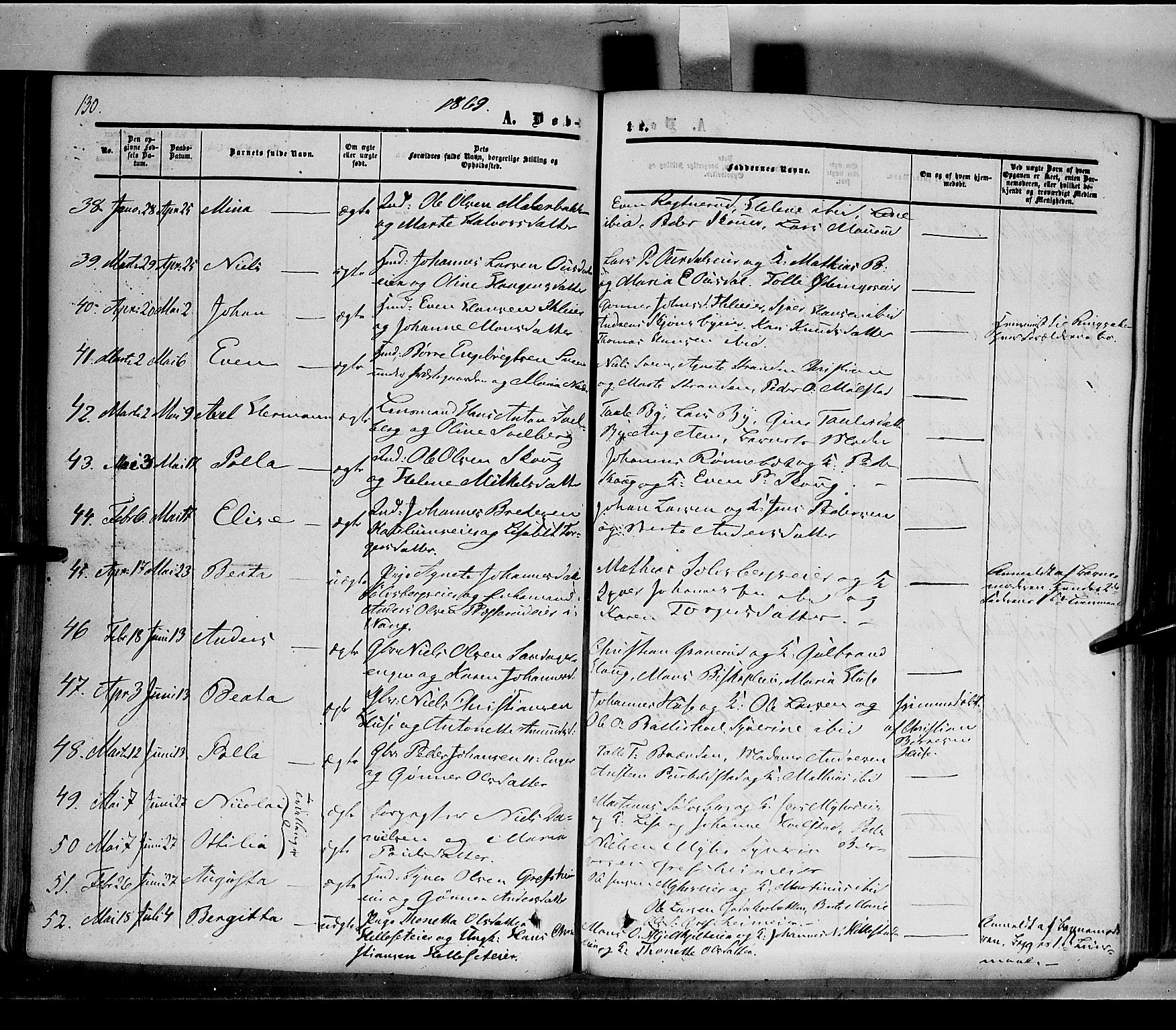 Nes prestekontor, Hedmark, AV/SAH-PREST-020/K/Ka/L0004: Parish register (official) no. 4, 1852-1886, p. 130