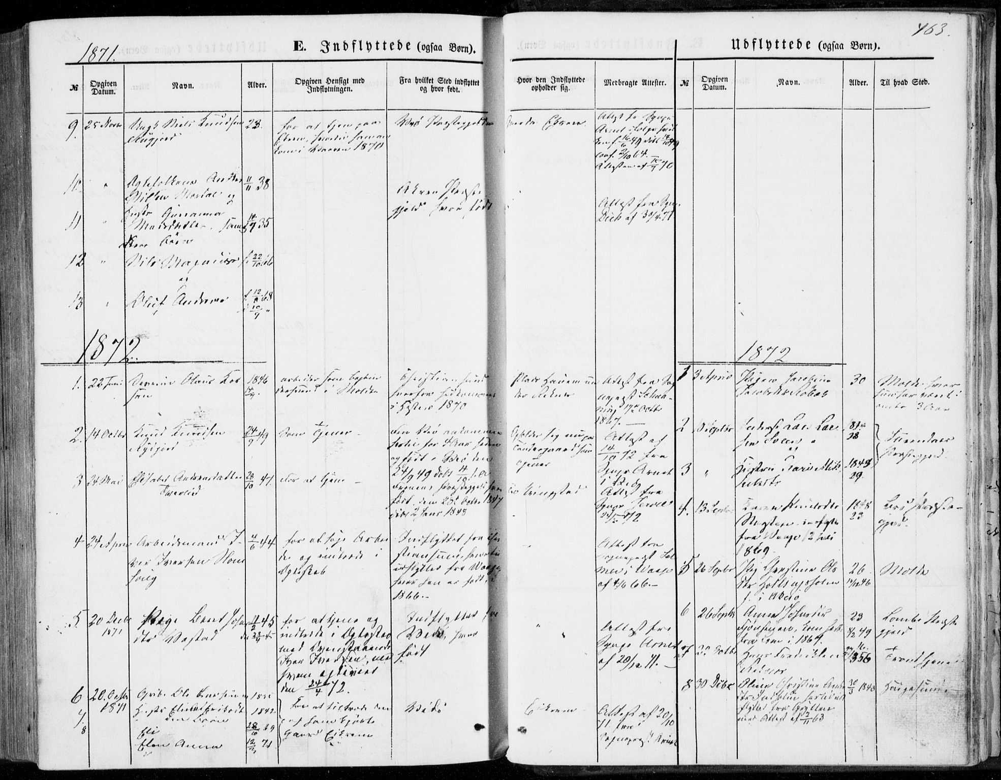 Ministerialprotokoller, klokkerbøker og fødselsregistre - Møre og Romsdal, SAT/A-1454/555/L0655: Parish register (official) no. 555A05, 1869-1886, p. 463