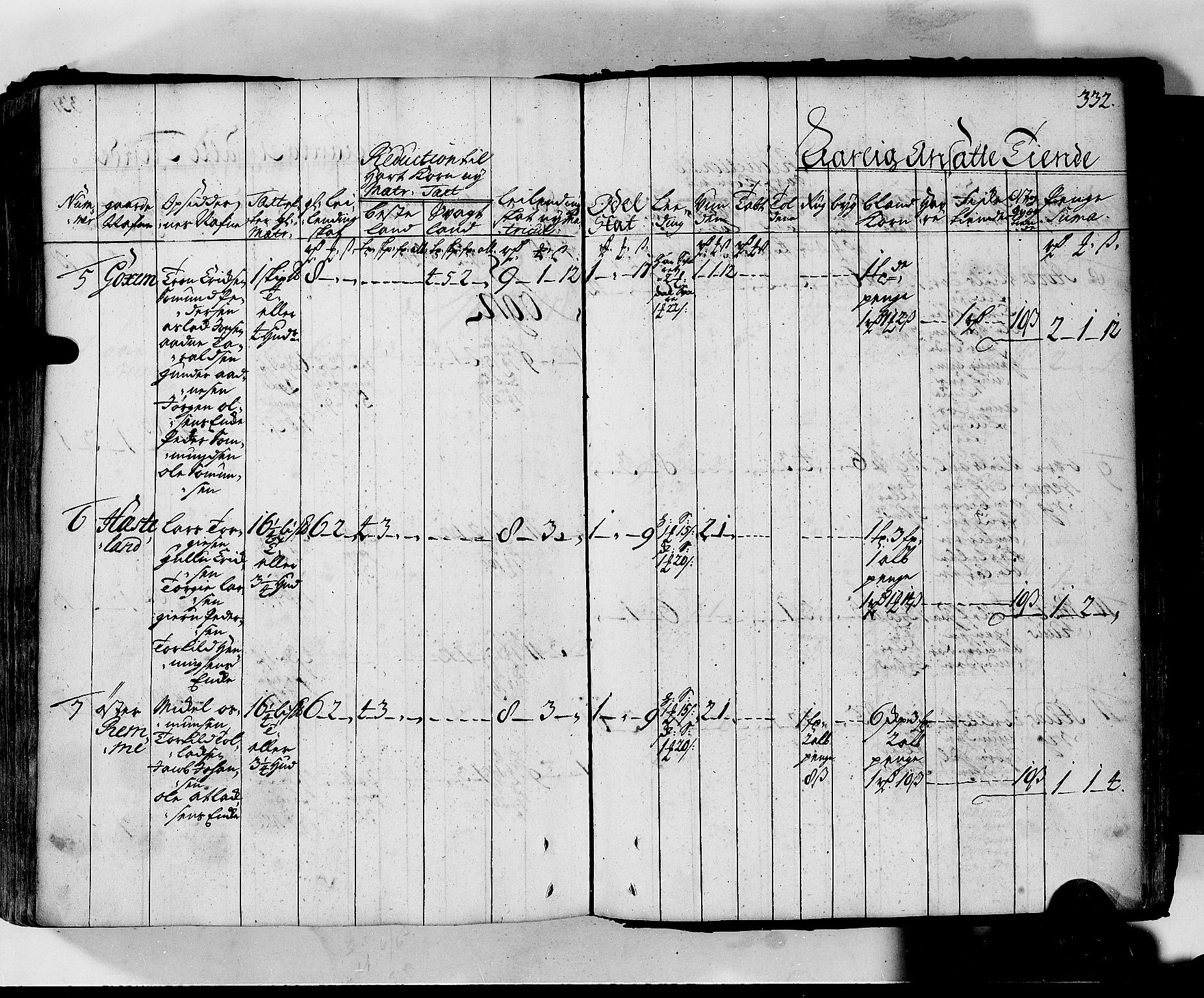 Rentekammeret inntil 1814, Realistisk ordnet avdeling, RA/EA-4070/N/Nb/Nbf/L0130: Lista matrikkelprotokoll, 1723, p. 332