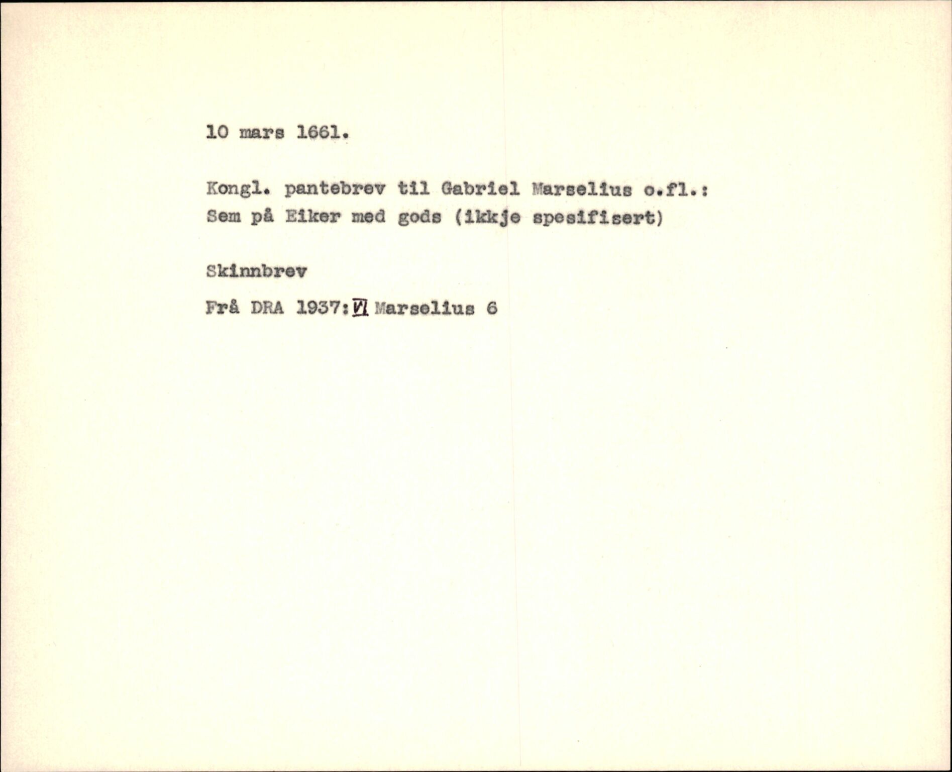 Riksarkivets diplomsamling, AV/RA-EA-5965/F35/F35f/L0002: Regestsedler: Diplomer fra DRA 1937 og 1996, p. 345