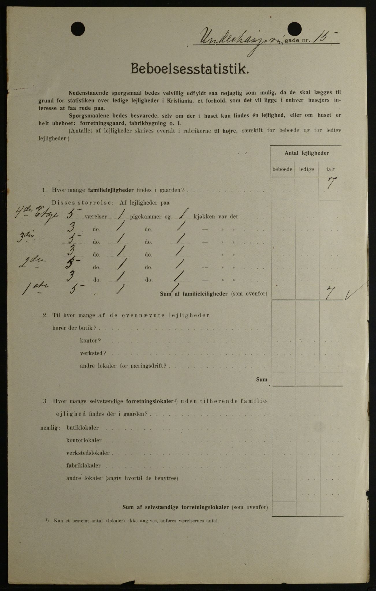 OBA, Municipal Census 1908 for Kristiania, 1908, p. 107638