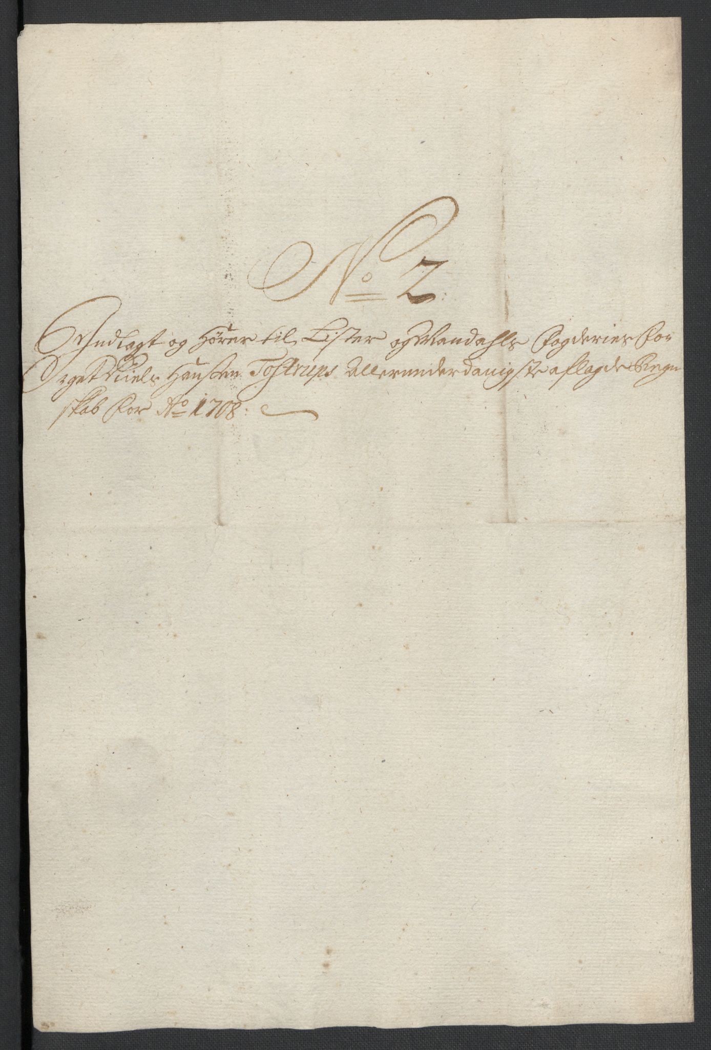 Rentekammeret inntil 1814, Reviderte regnskaper, Fogderegnskap, AV/RA-EA-4092/R43/L2552: Fogderegnskap Lista og Mandal, 1705-1709, p. 32