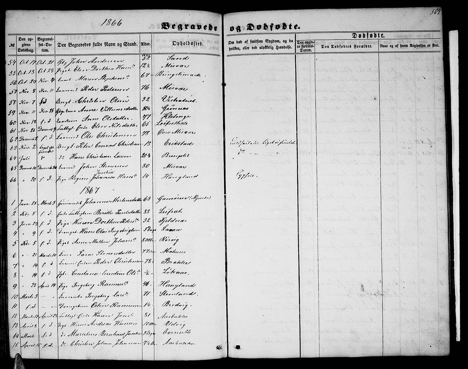 Ministerialprotokoller, klokkerbøker og fødselsregistre - Nordland, AV/SAT-A-1459/852/L0753: Parish register (copy) no. 852C04, 1856-1877, p. 307