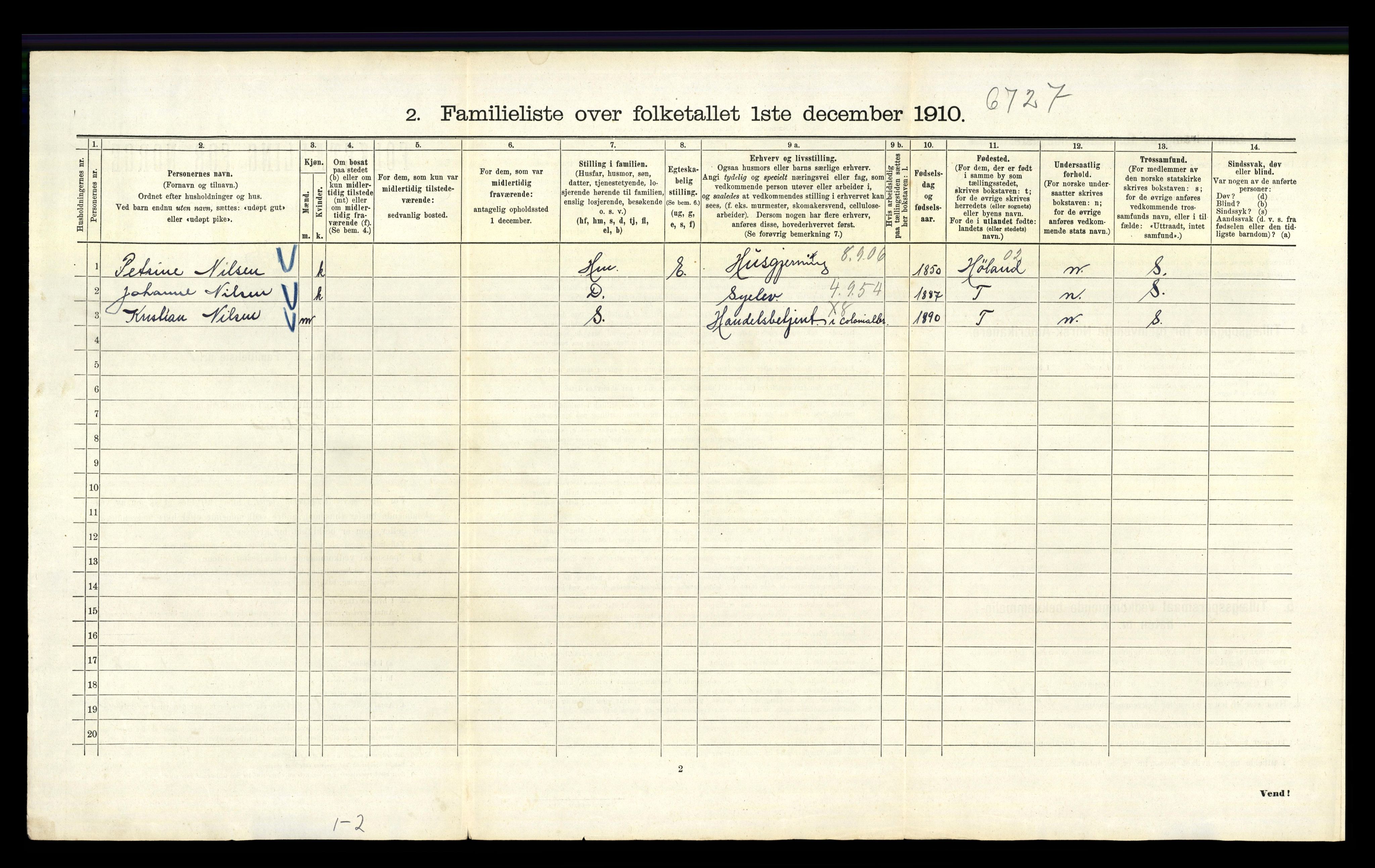 RA, 1910 census for Kristiania, 1910, p. 23792