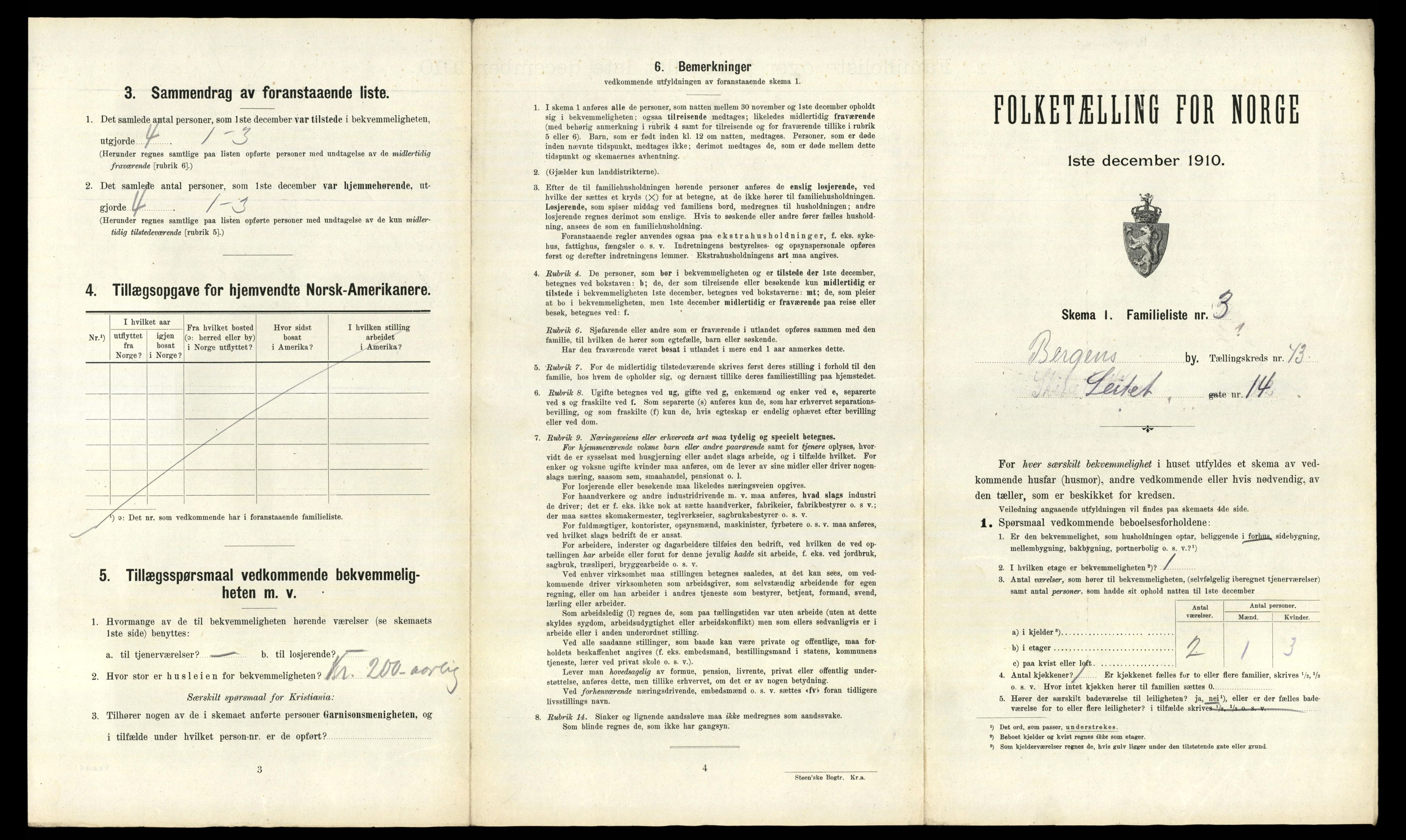 RA, 1910 census for Bergen, 1910, p. 25657