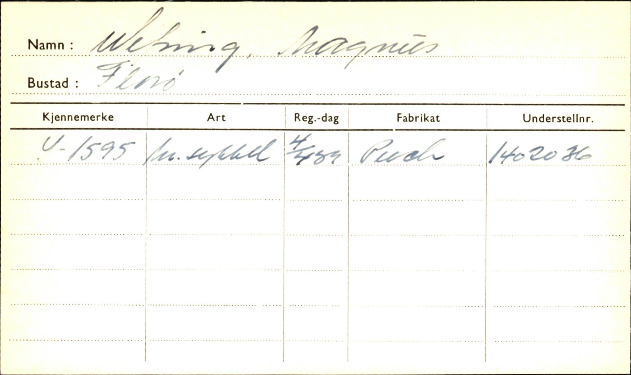 Statens vegvesen, Sogn og Fjordane vegkontor, AV/SAB-A-5301/4/F/L0002: Eigarregister Fjordane til 1.6.1961, 1930-1961, p. 582