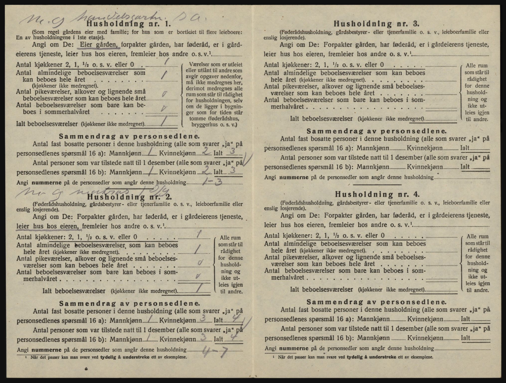 SAO, 1920 census for Glemmen, 1920, p. 1334