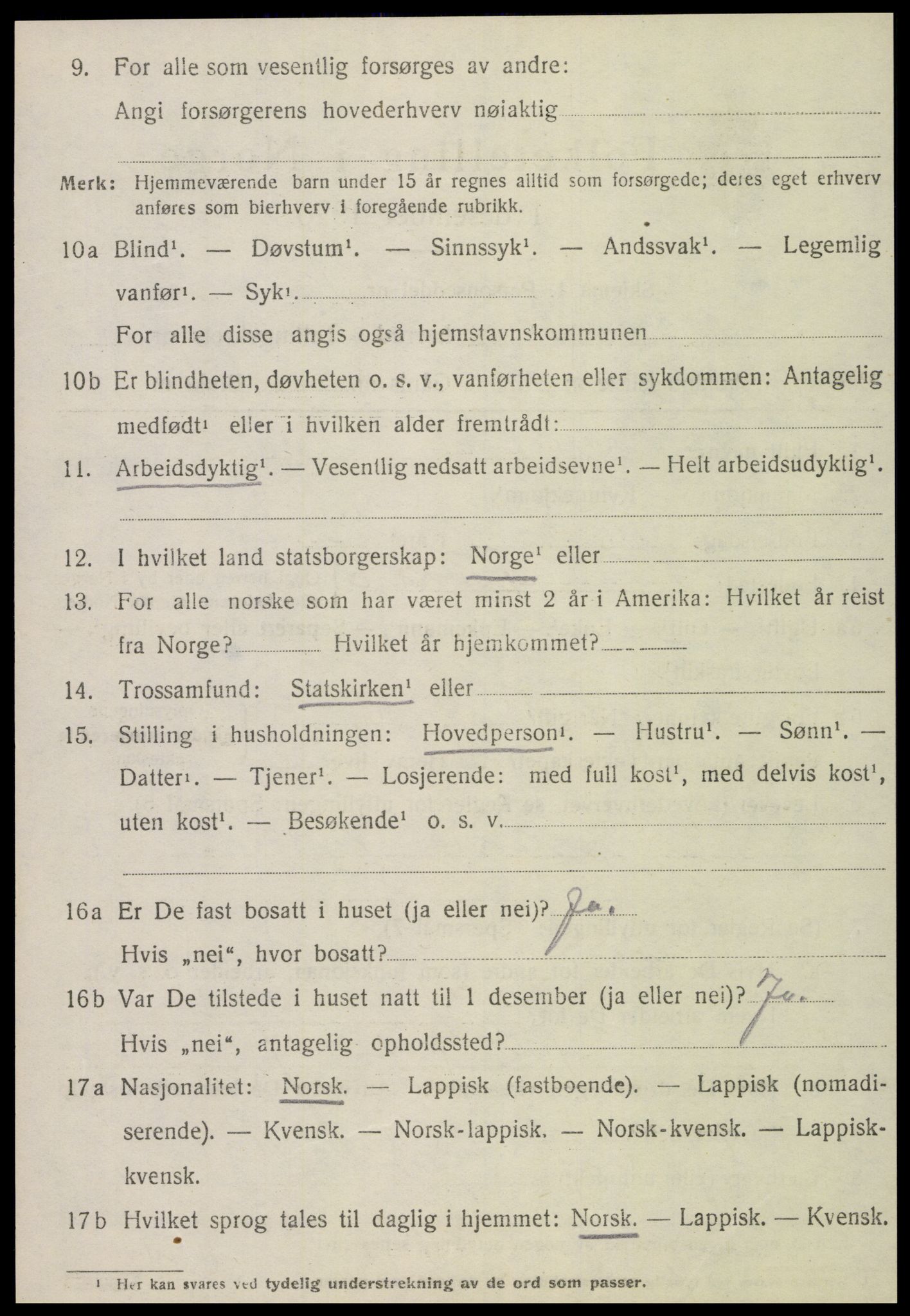 SAT, 1920 census for Verran, 1920, p. 1063