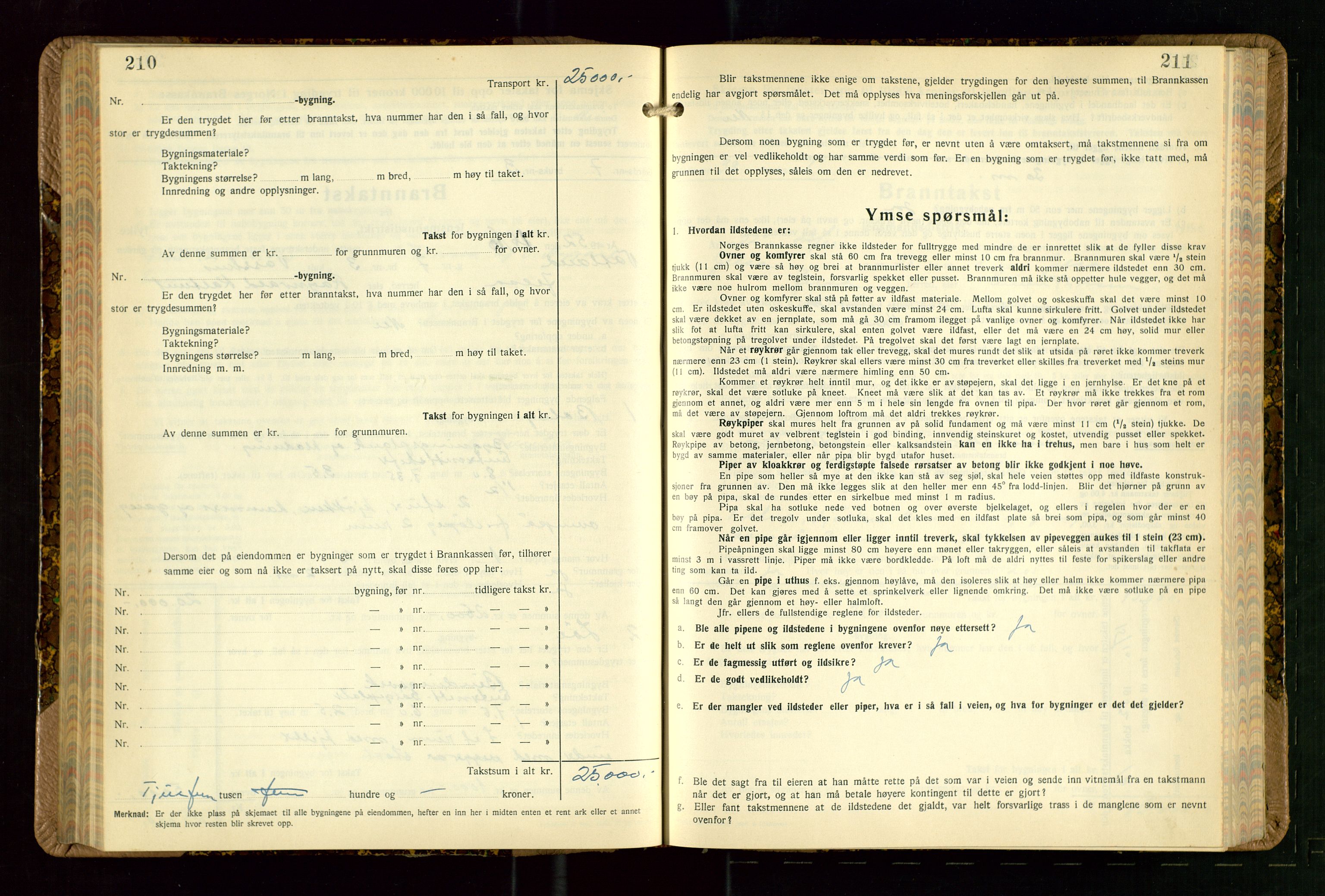 Jelsa lensmannskontor, AV/SAST-A-100360/Gob/L0003: "Branntakstprotokoll", 1942-1955, p. 210-211