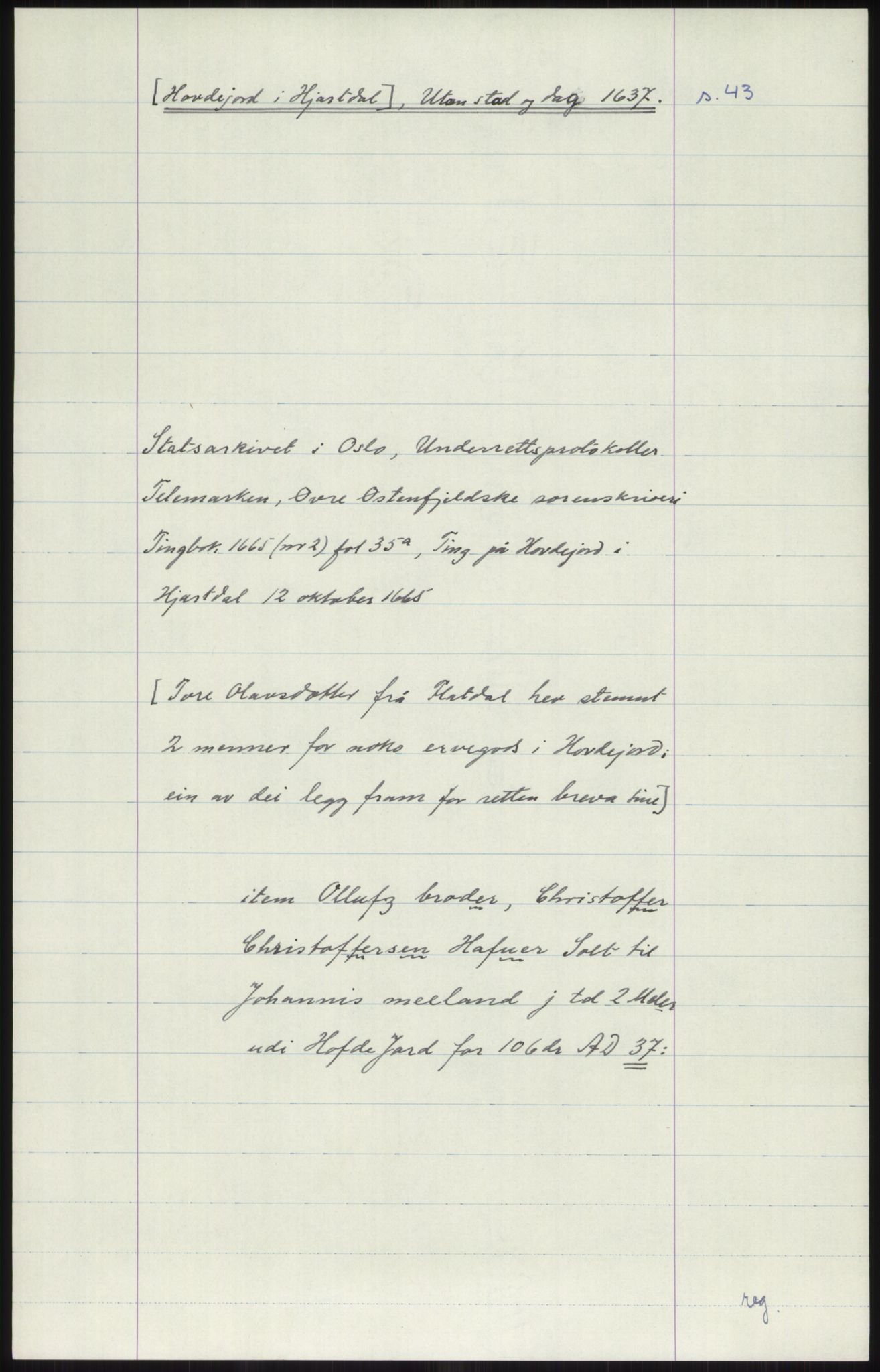 Samlinger til kildeutgivelse, Diplomavskriftsamlingen, AV/RA-EA-4053/H/Ha, p. 2162