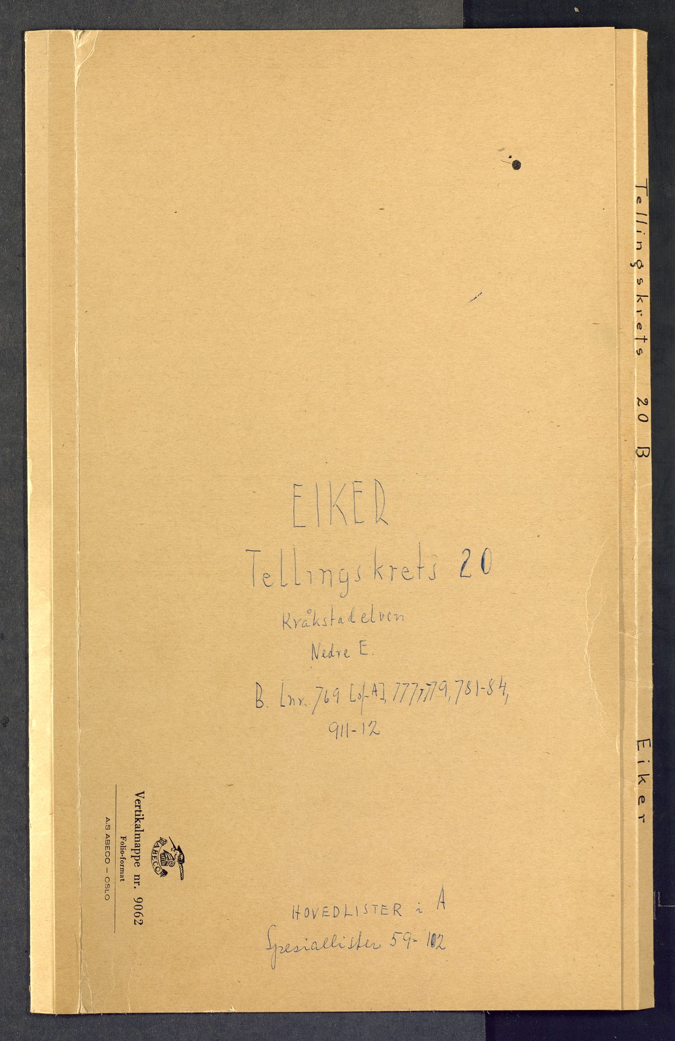 SAKO, 1875 census for 0624P Eiker, 1875, p. 117