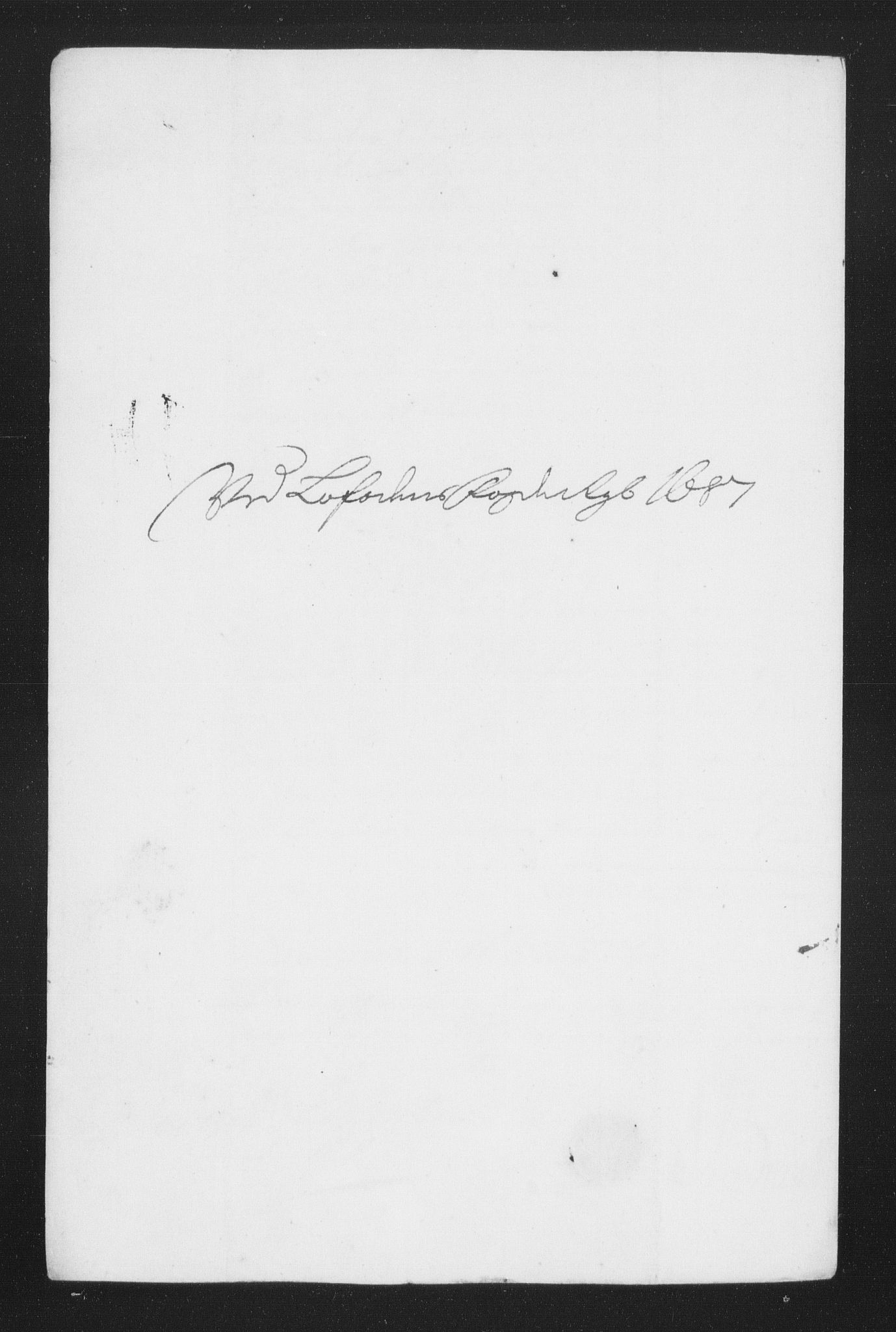 Rentekammeret inntil 1814, Reviderte regnskaper, Stiftamtstueregnskaper, Trondheim stiftamt og Nordland amt, RA/EA-6044/R/Rh/L0010: Nordland amt, 1687