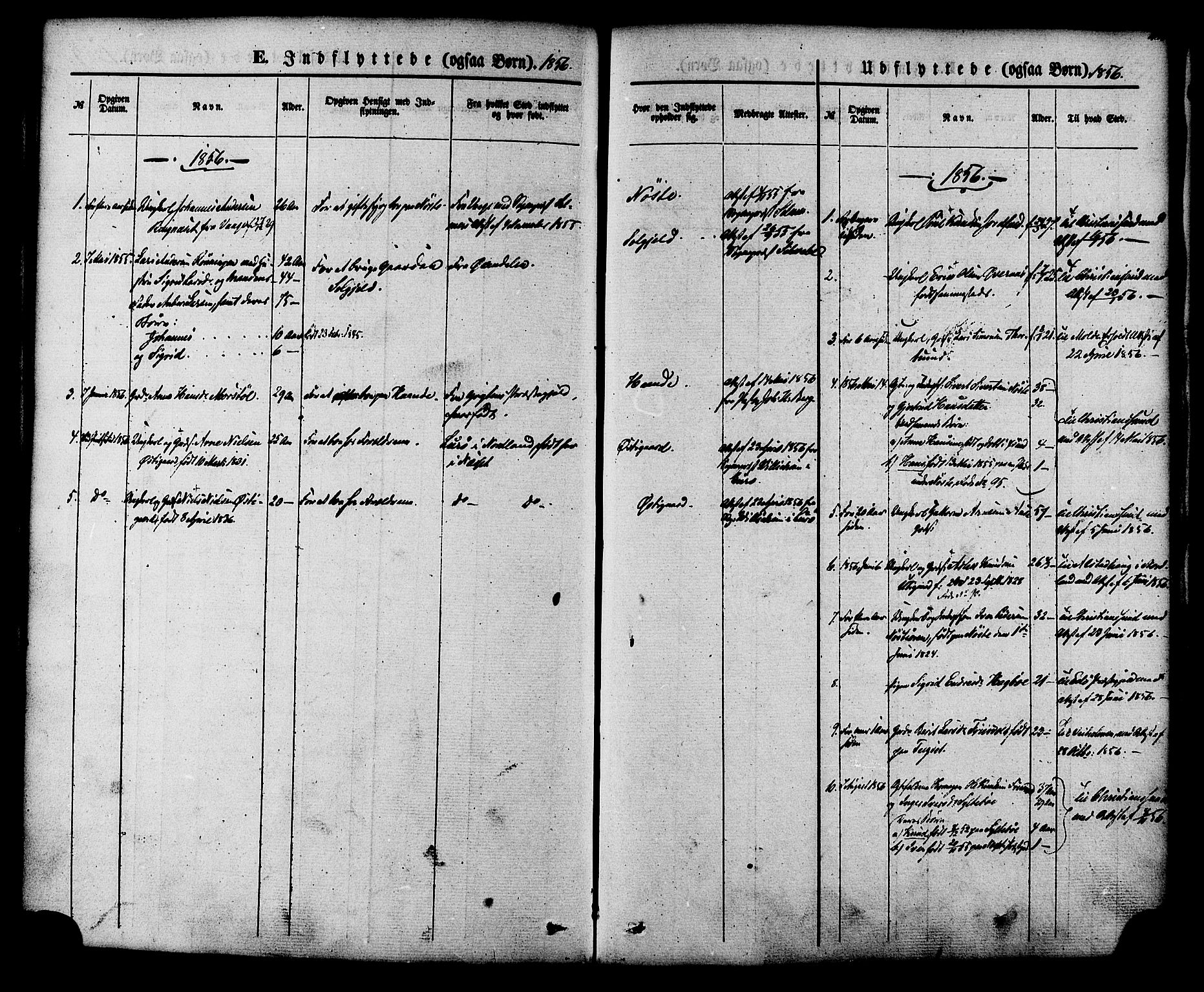 Ministerialprotokoller, klokkerbøker og fødselsregistre - Møre og Romsdal, AV/SAT-A-1454/552/L0637: Parish register (official) no. 552A01, 1845-1879, p. 287