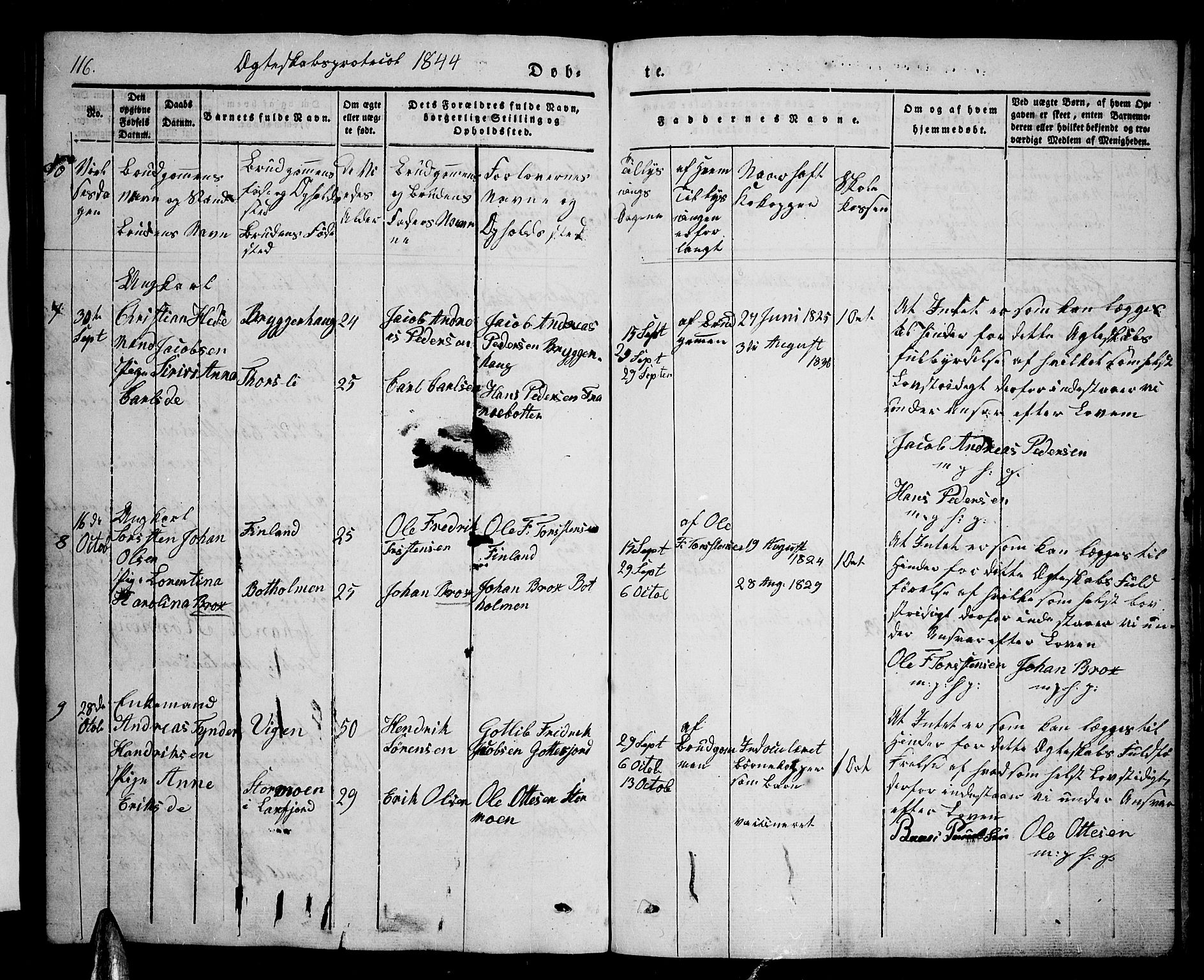 Tranøy sokneprestkontor, AV/SATØ-S-1313/I/Ia/Iab/L0001klokker: Parish register (copy) no. 1, 1835-1853, p. 116