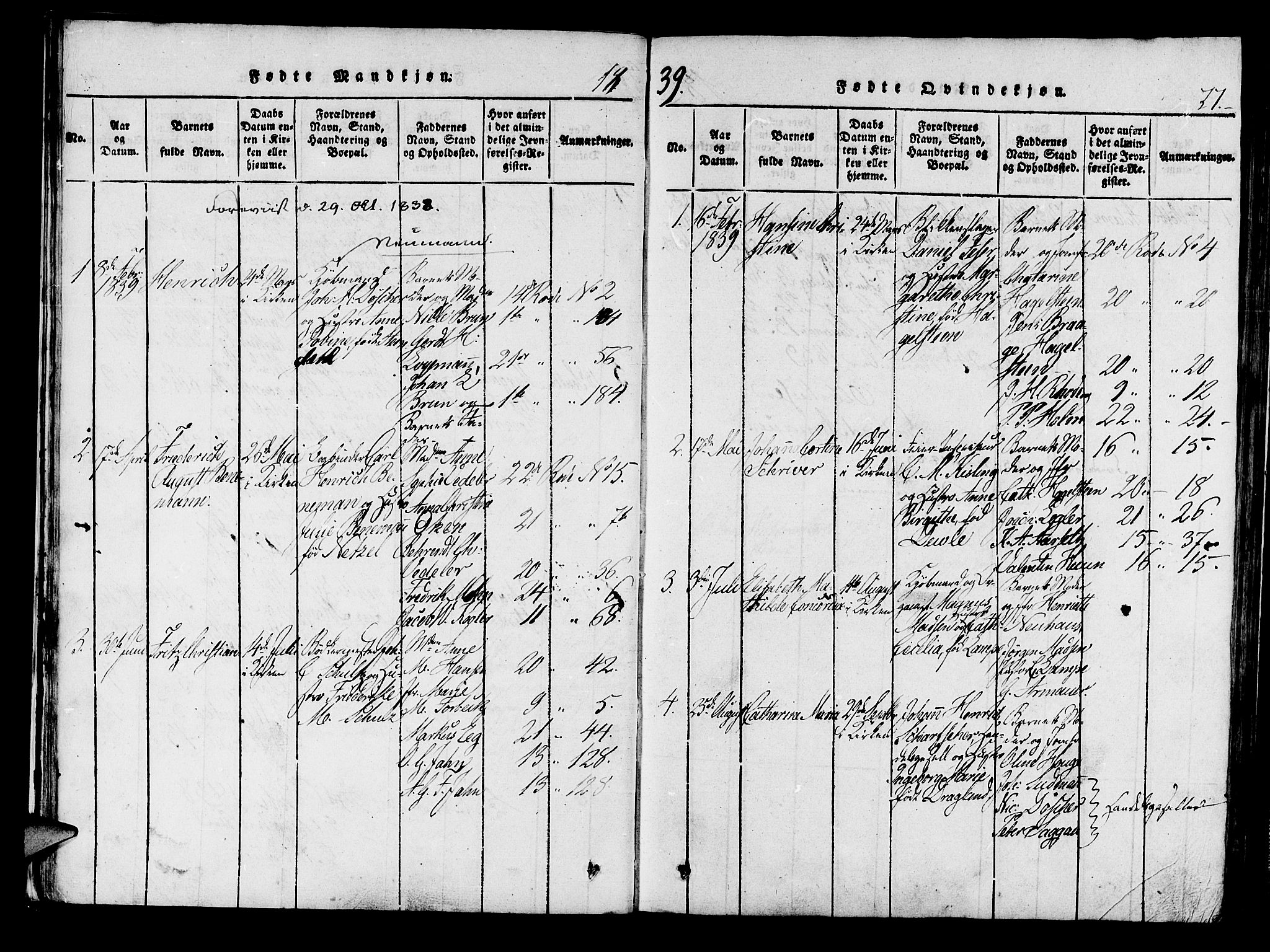 Mariakirken Sokneprestembete, SAB/A-76901/H/Haa/L0005: Parish register (official) no. A 5, 1815-1845, p. 27