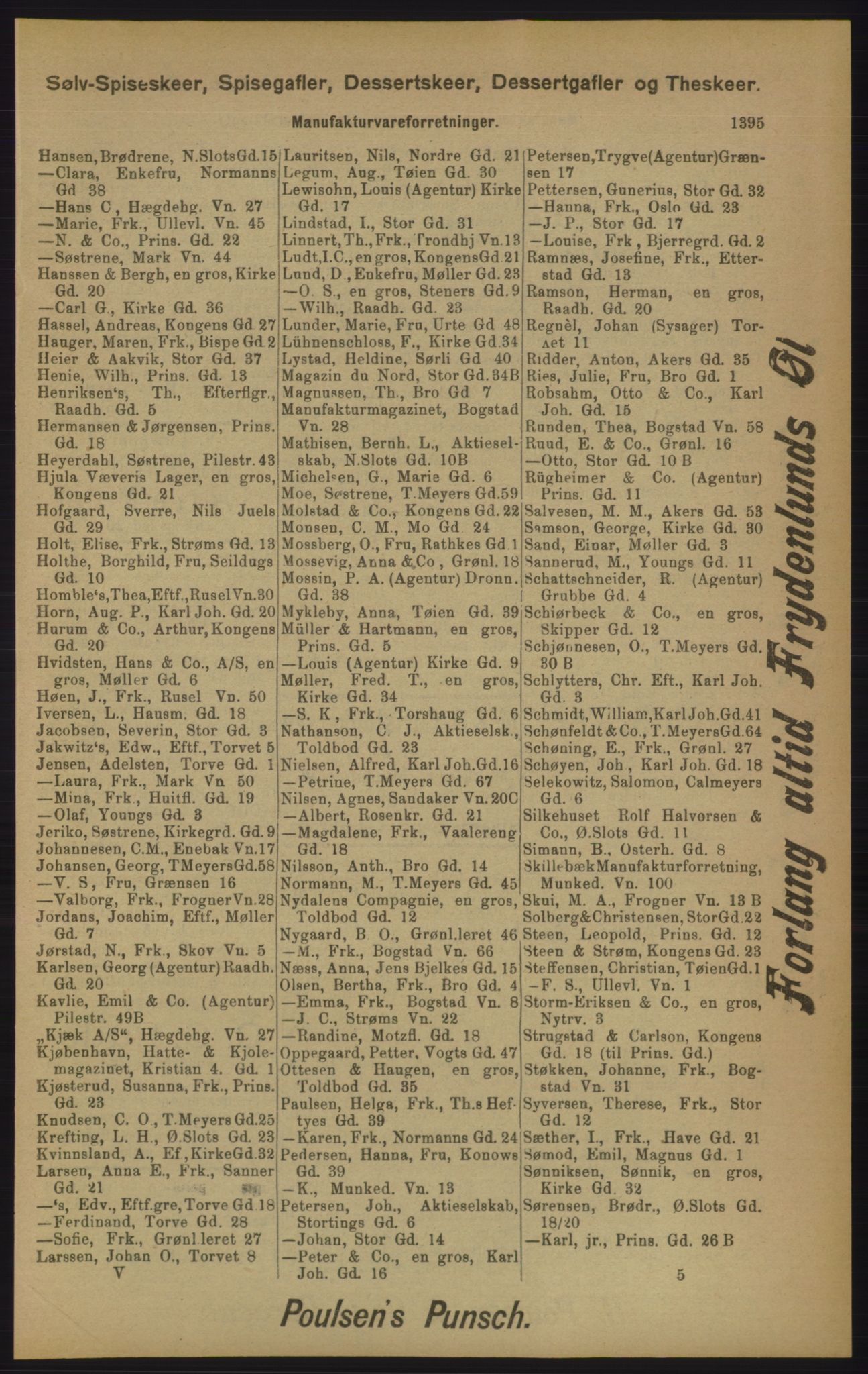 Kristiania/Oslo adressebok, PUBL/-, 1905, p. 1395