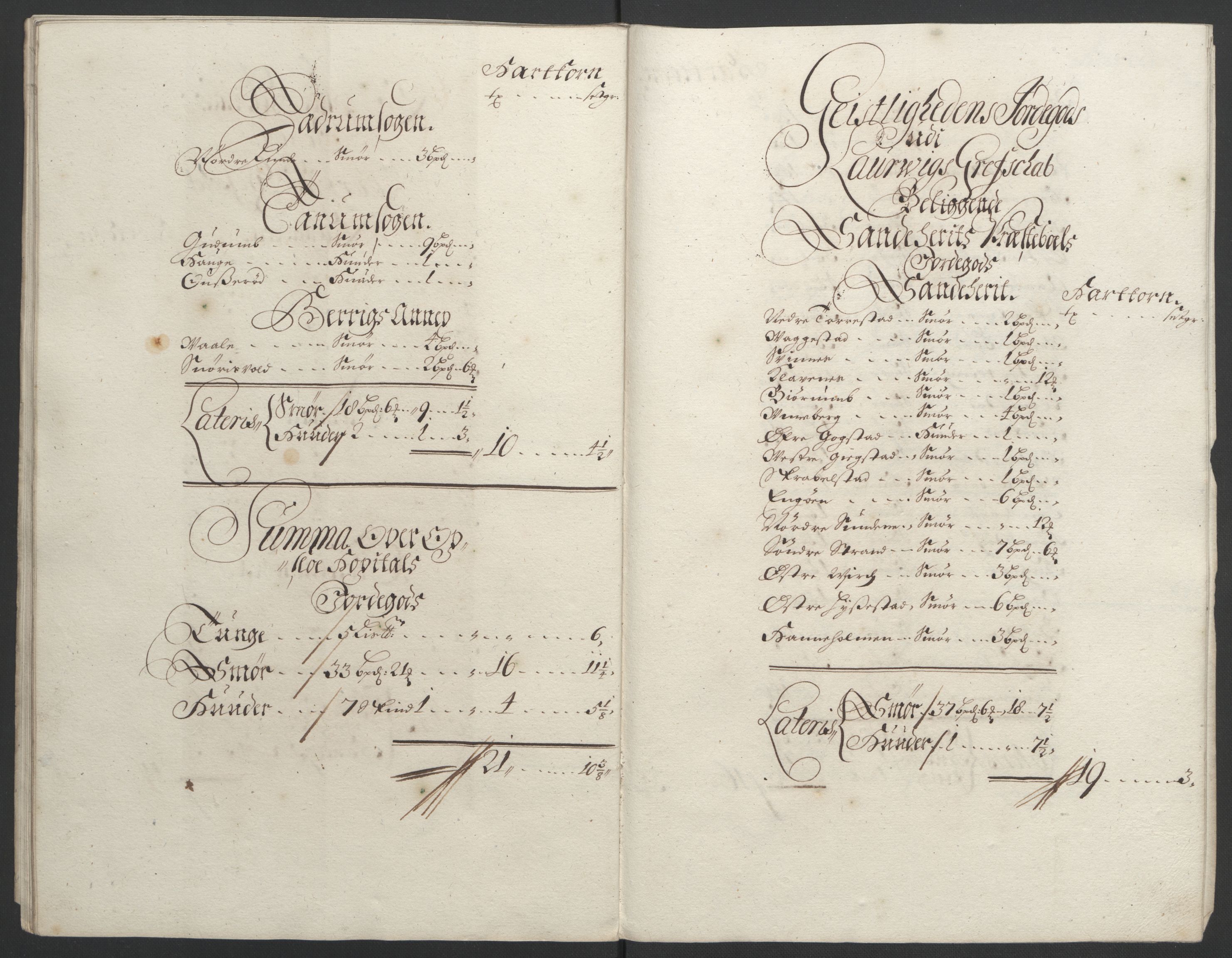 Rentekammeret inntil 1814, Reviderte regnskaper, Fogderegnskap, AV/RA-EA-4092/R33/L1973: Fogderegnskap Larvik grevskap, 1692, p. 161