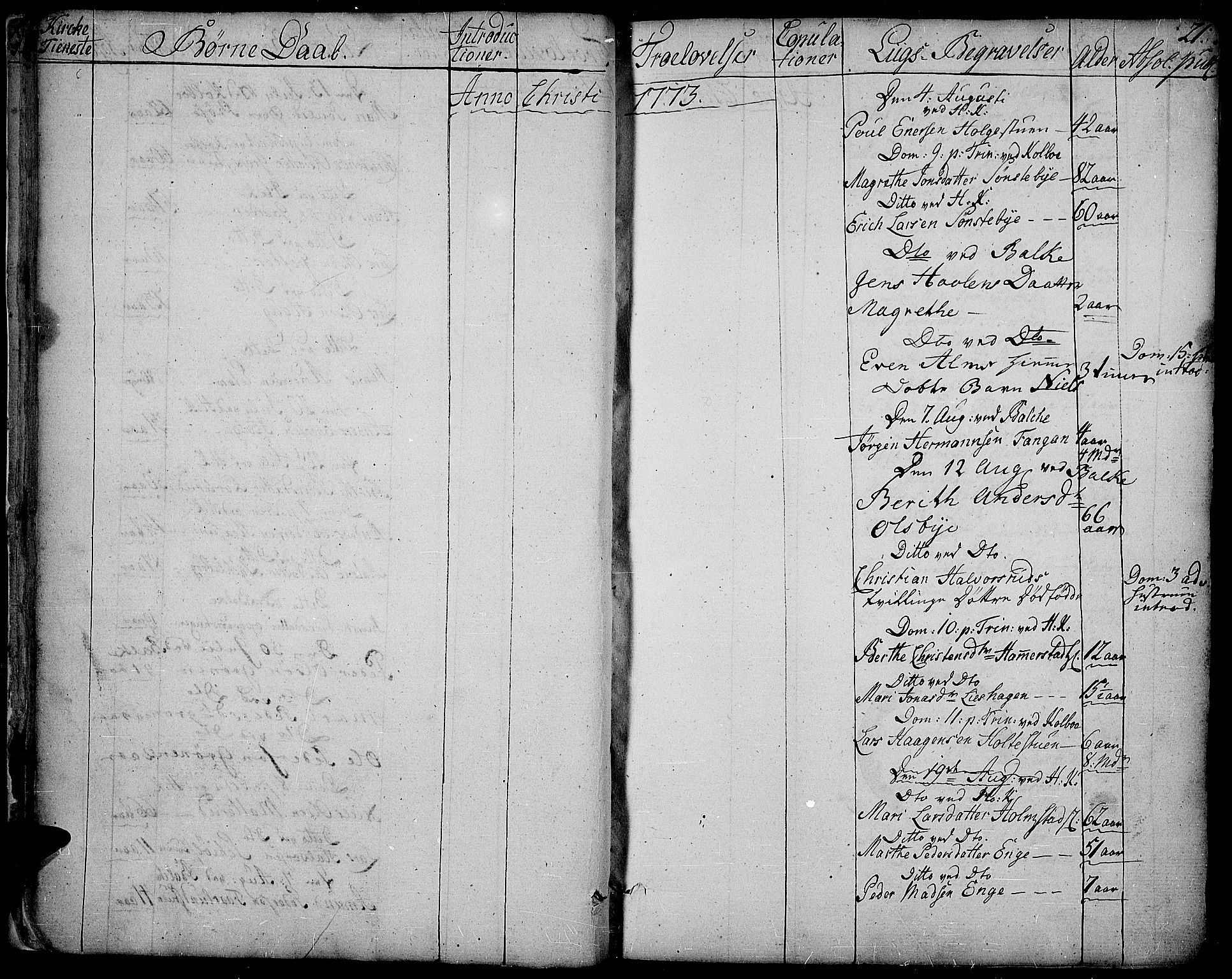 Toten prestekontor, SAH/PREST-102/H/Ha/Haa/L0006: Parish register (official) no. 6, 1773-1793, p. 21