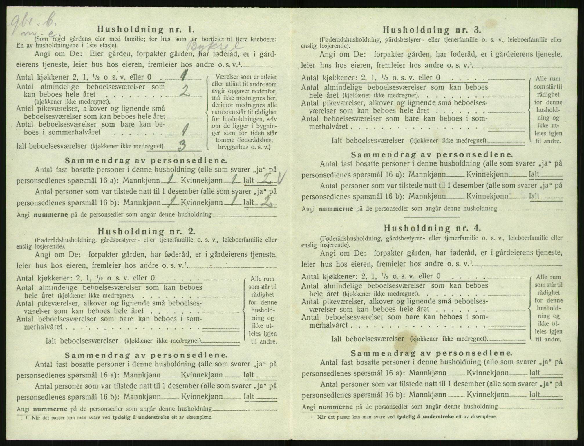 SAT, 1920 census for Norddal, 1920, p. 368