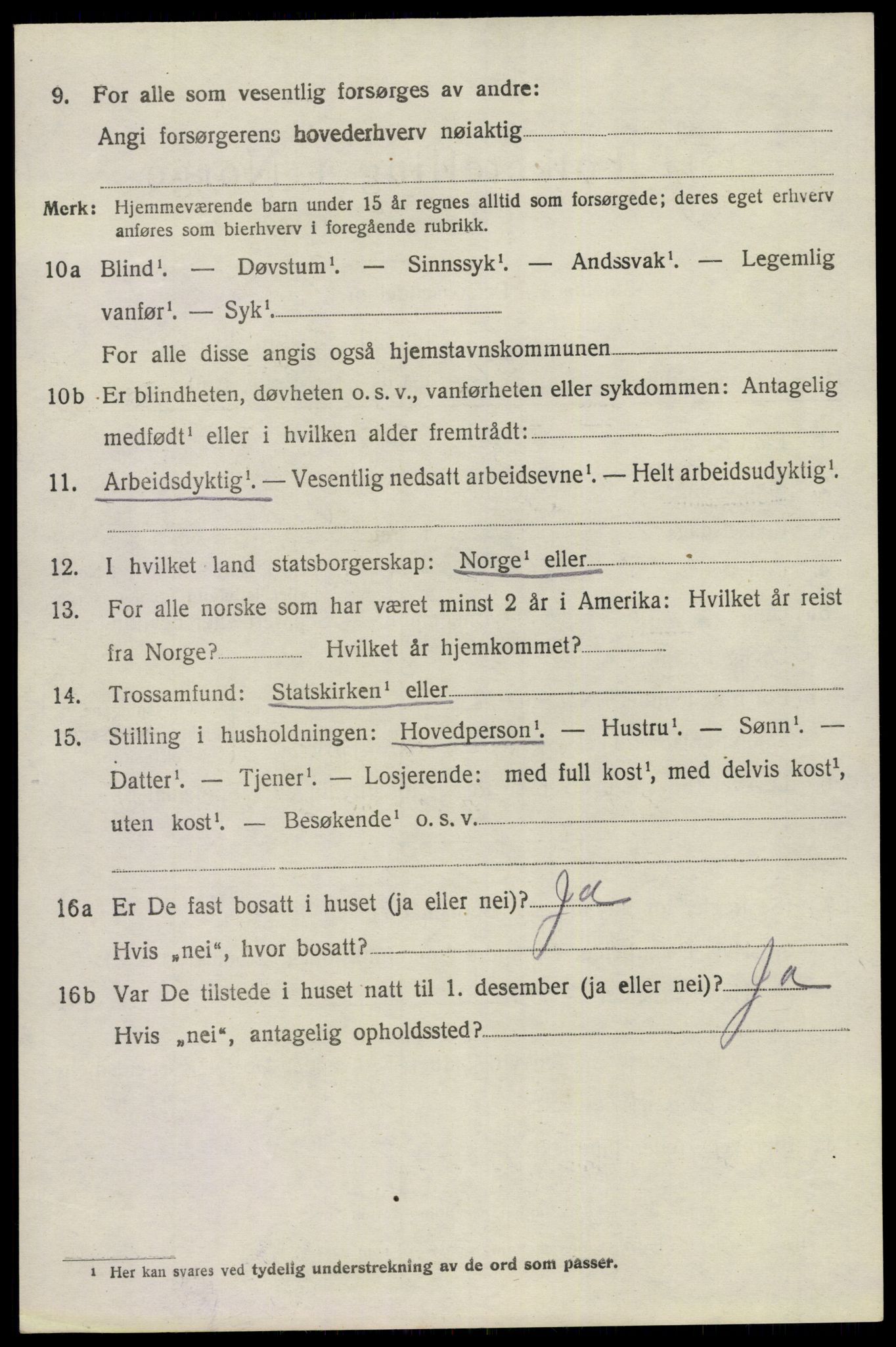 SAKO, 1920 census for Eidanger, 1920, p. 6277