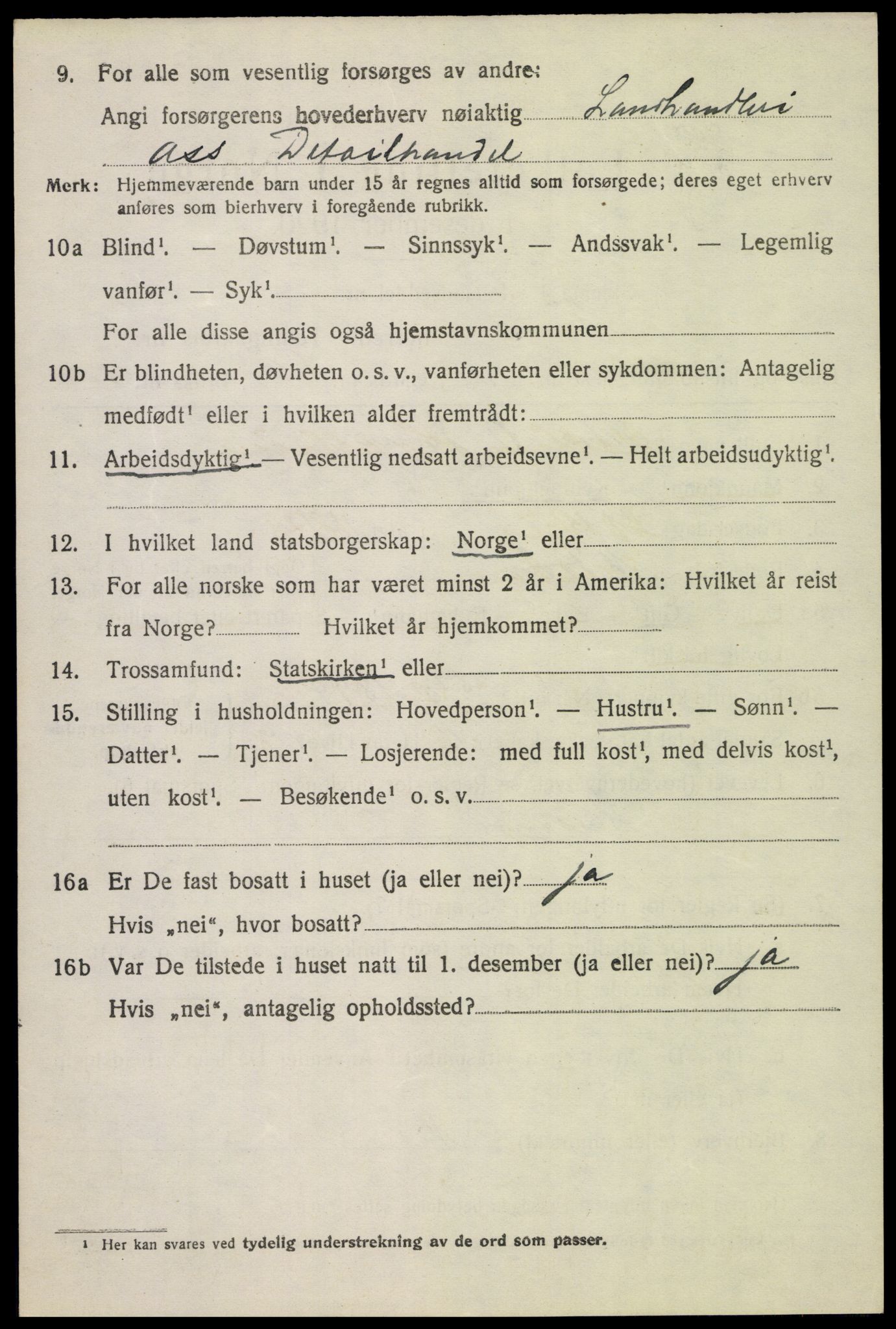 SAH, 1920 census for Nord-Fron, 1920, p. 6677