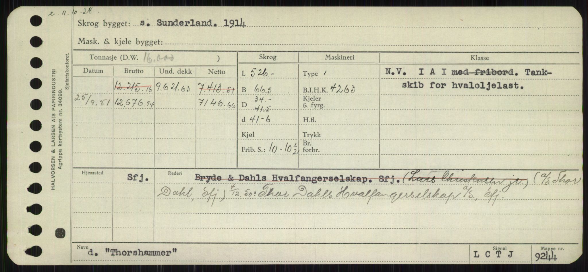 Sjøfartsdirektoratet med forløpere, Skipsmålingen, RA/S-1627/H/Hb/L0005: Fartøy, T-Å, p. 135