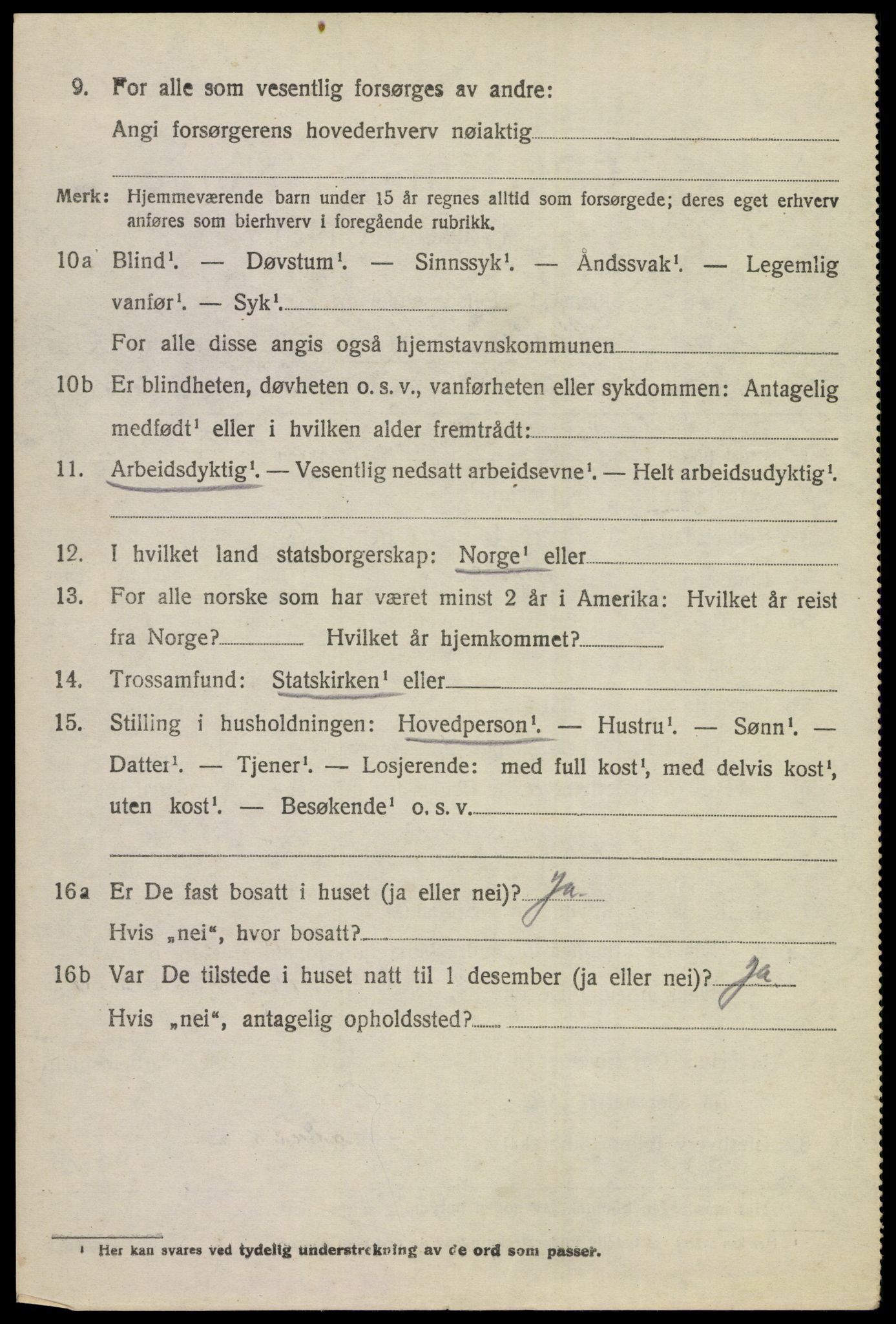 SAKO, 1920 census for Hole, 1920, p. 4460