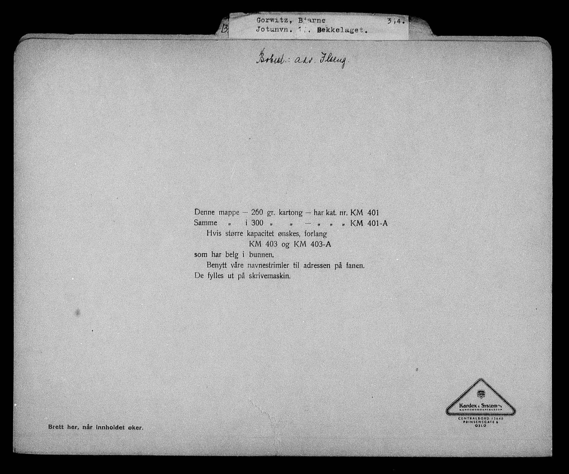 Justisdepartementet, Tilbakeføringskontoret for inndratte formuer, RA/S-1564/H/Hc/Hcc/L0940: --, 1945-1947, p. 751