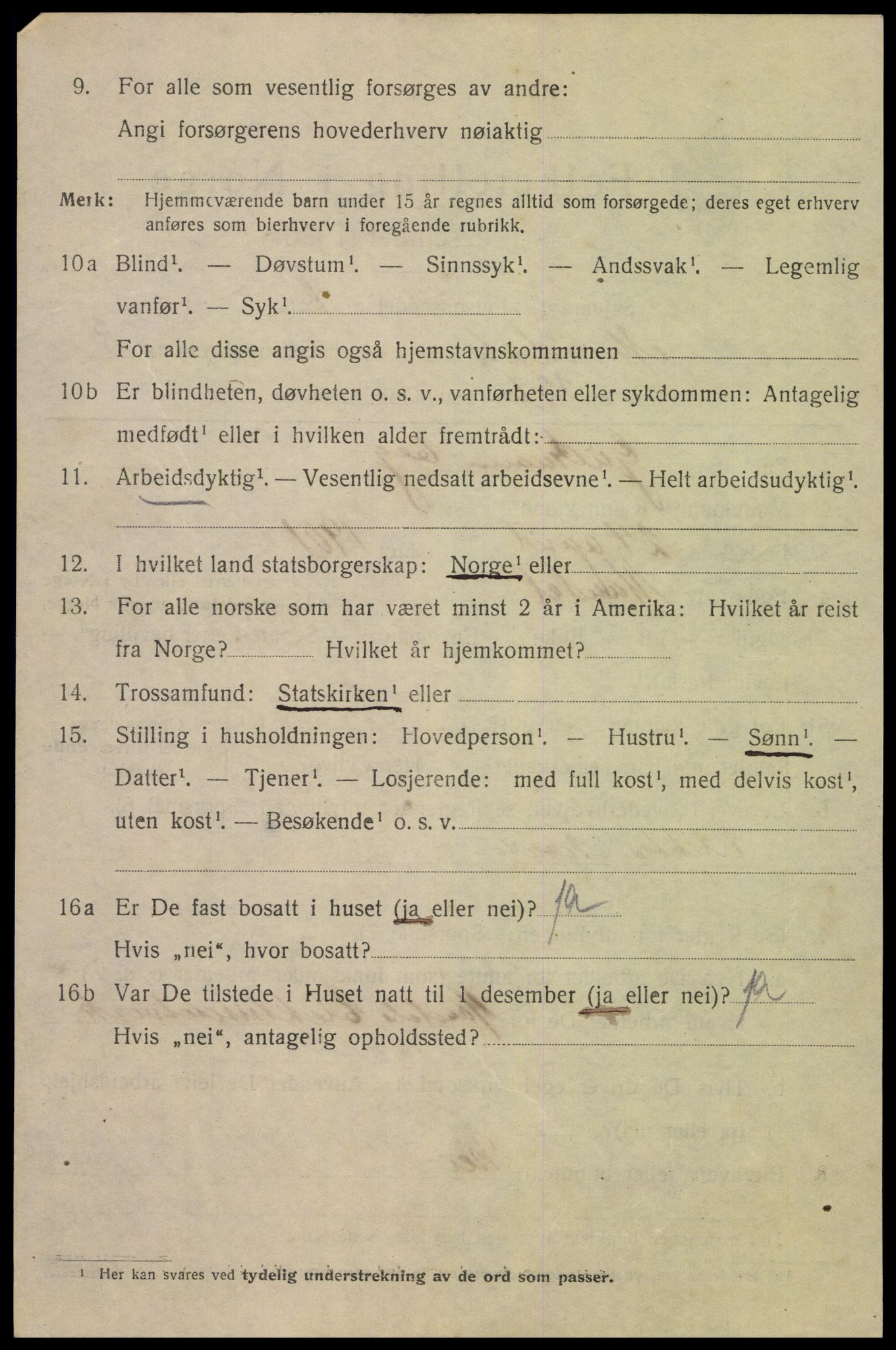 SAK, 1920 census for Mandal, 1920, p. 6890
