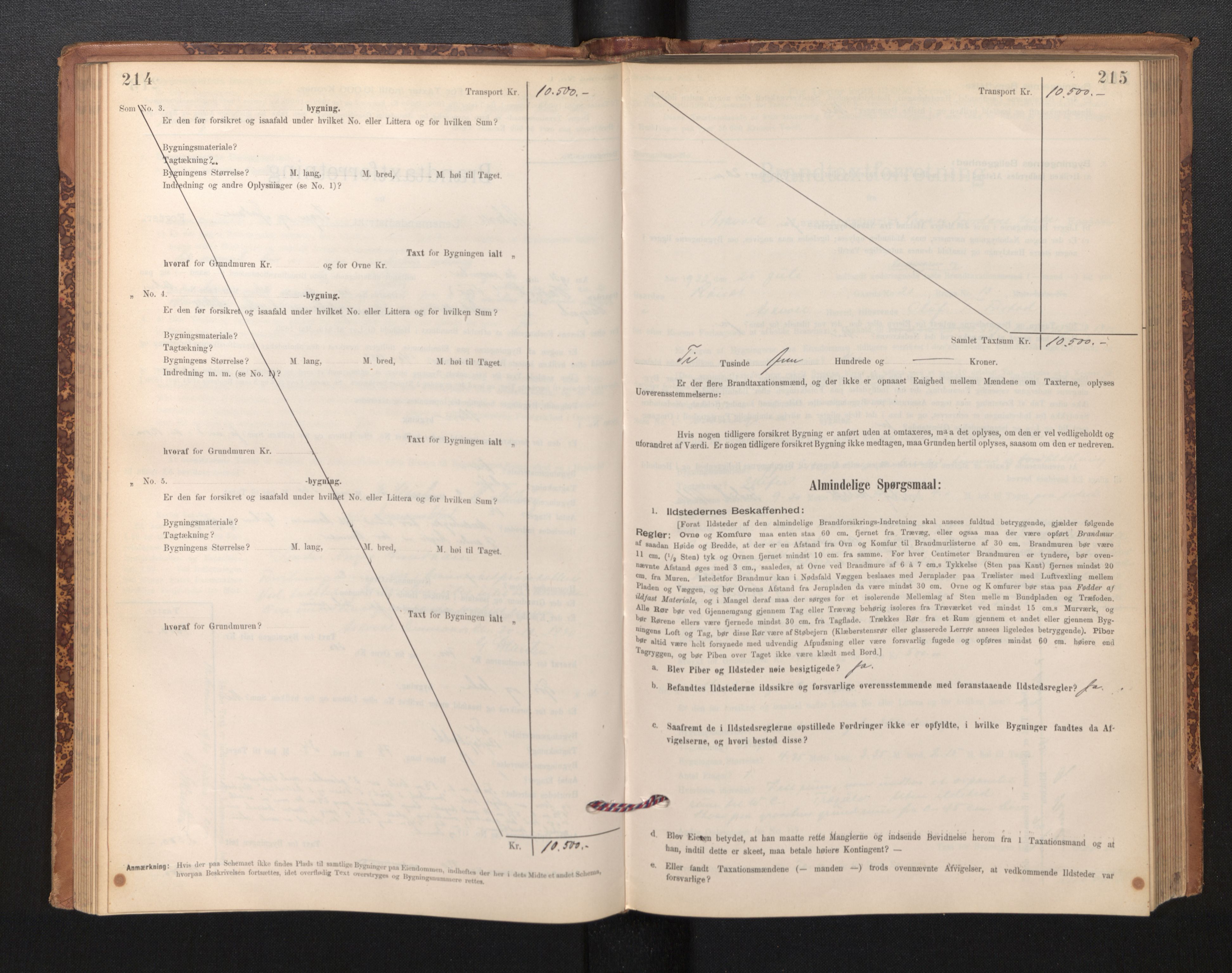 Lensmannen i Askvoll, AV/SAB-A-26301/0012/L0004: Branntakstprotokoll, skjematakst og liste over branntakstmenn, 1895-1932, p. 214-215