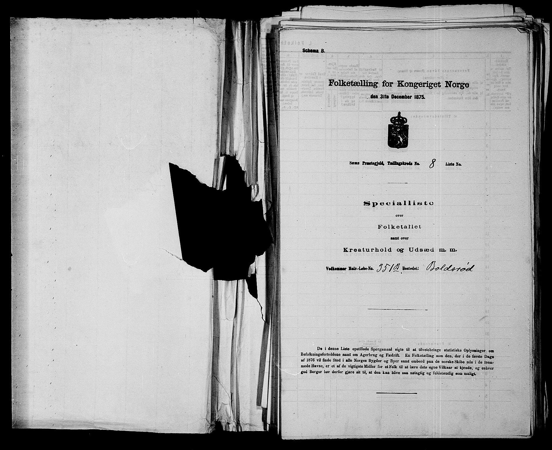 SAKO, 1875 census for 0721P Sem, 1875, p. 1350