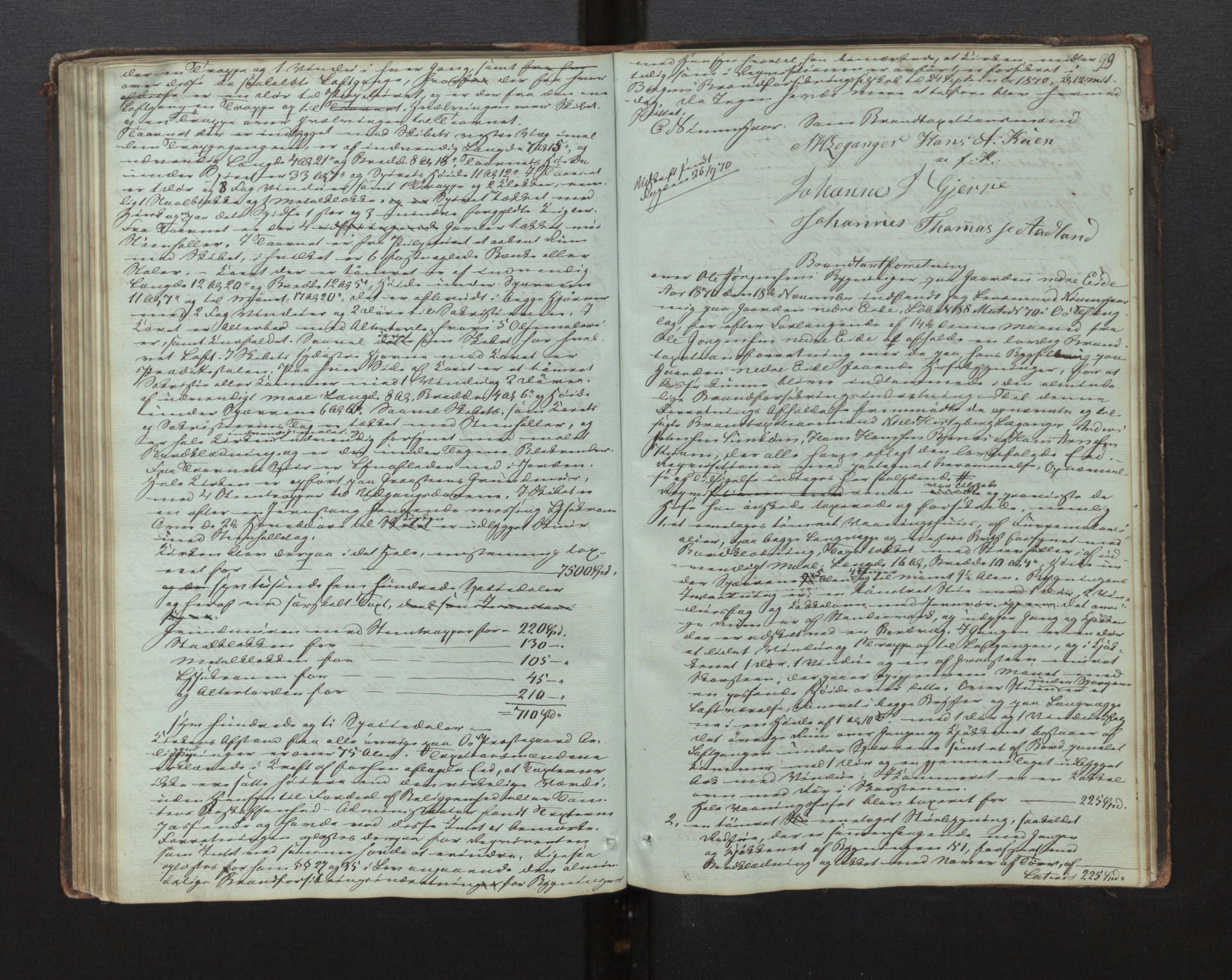 Lensmannen i Os, AV/SAB-A-34101/0012/L0001: Branntakstprotokoll, 1846-1873, p. 98b-99a