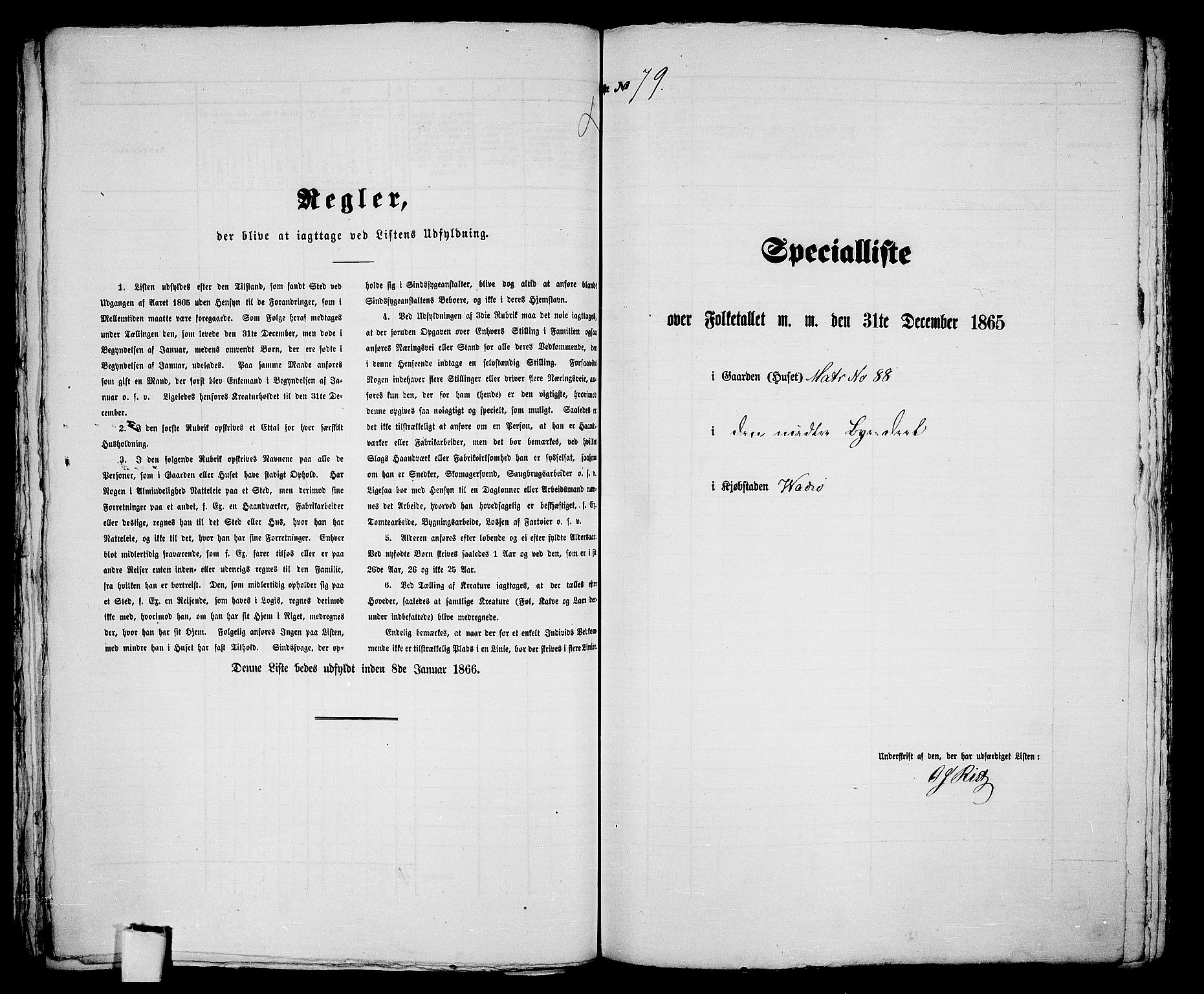 RA, 1865 census for Vadsø/Vadsø, 1865, p. 163