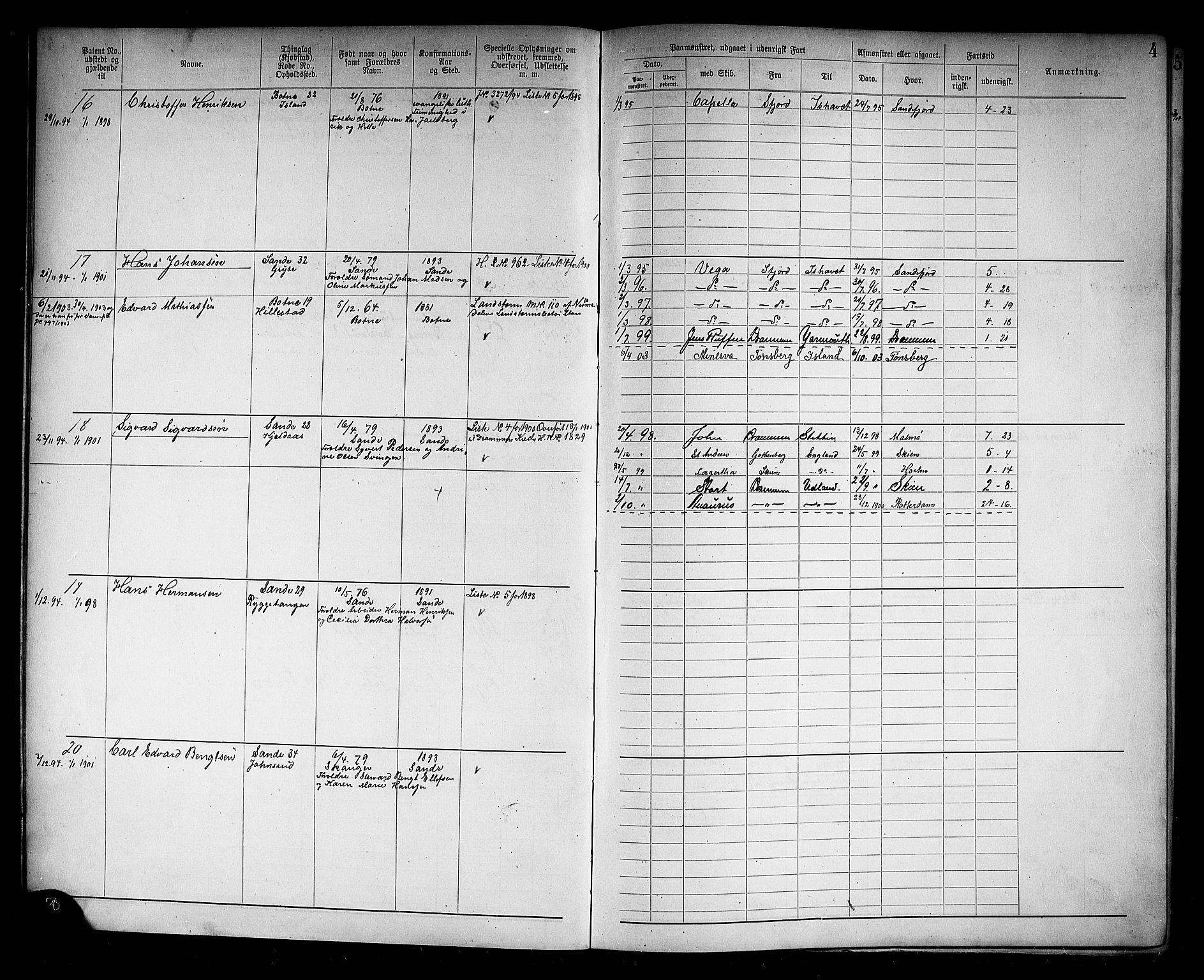 Holmestrand innrulleringskontor, AV/SAKO-A-1151/F/Fb/L0002: Annotasjonsrulle, 1894-1911, p. 7