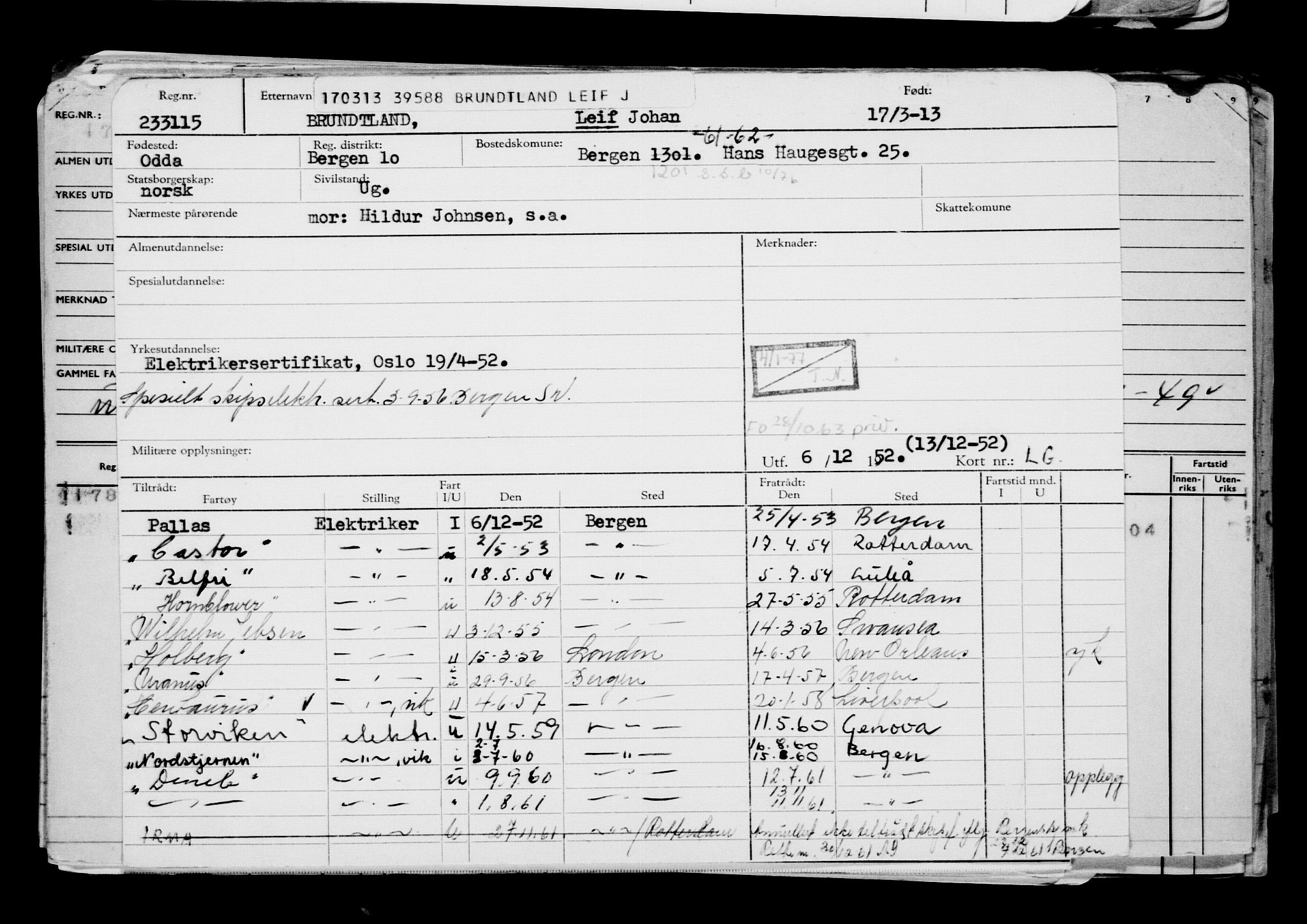 Direktoratet for sjømenn, AV/RA-S-3545/G/Gb/L0111: Hovedkort, 1913, p. 279