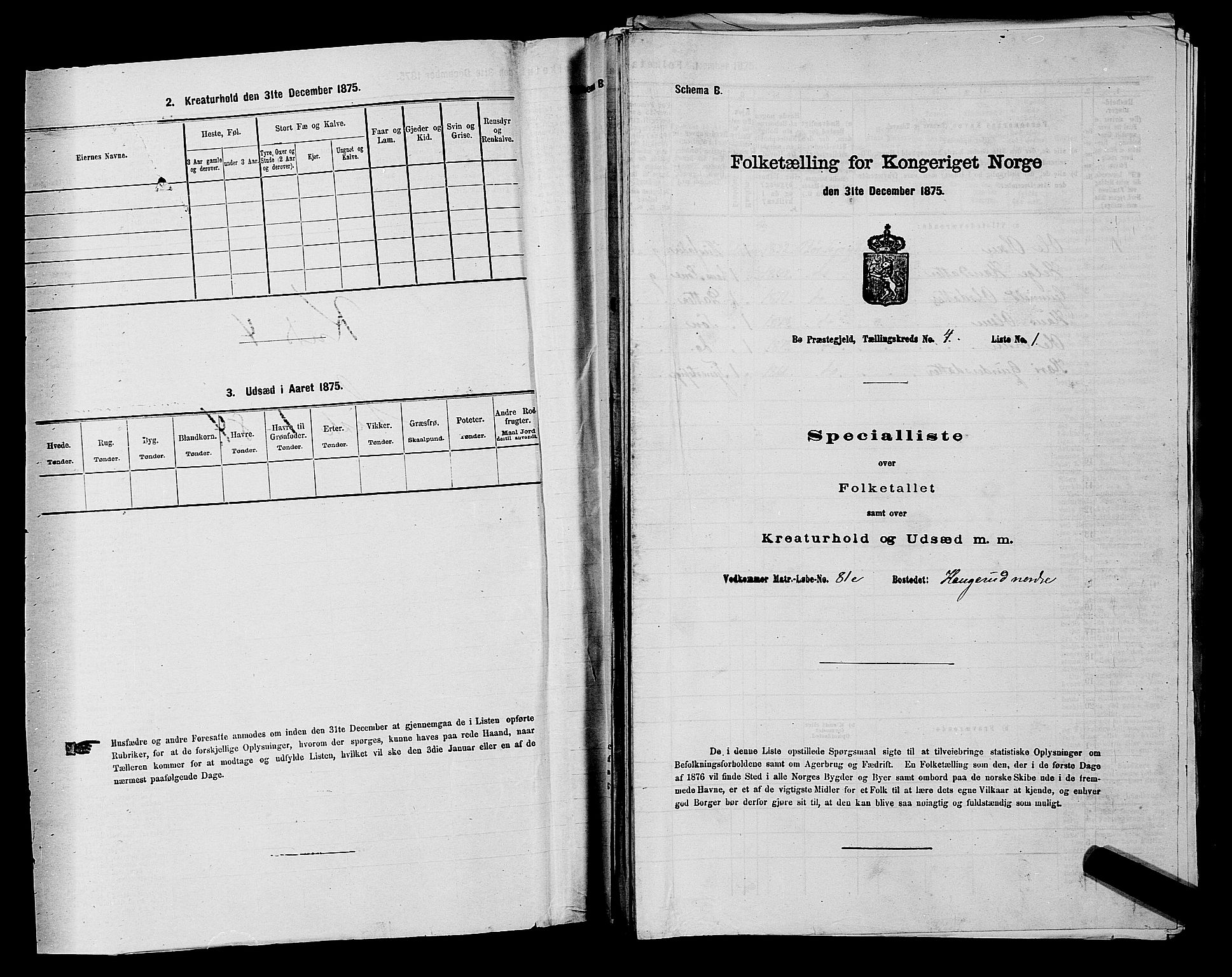 SAKO, 1875 census for 0821P Bø, 1875, p. 427