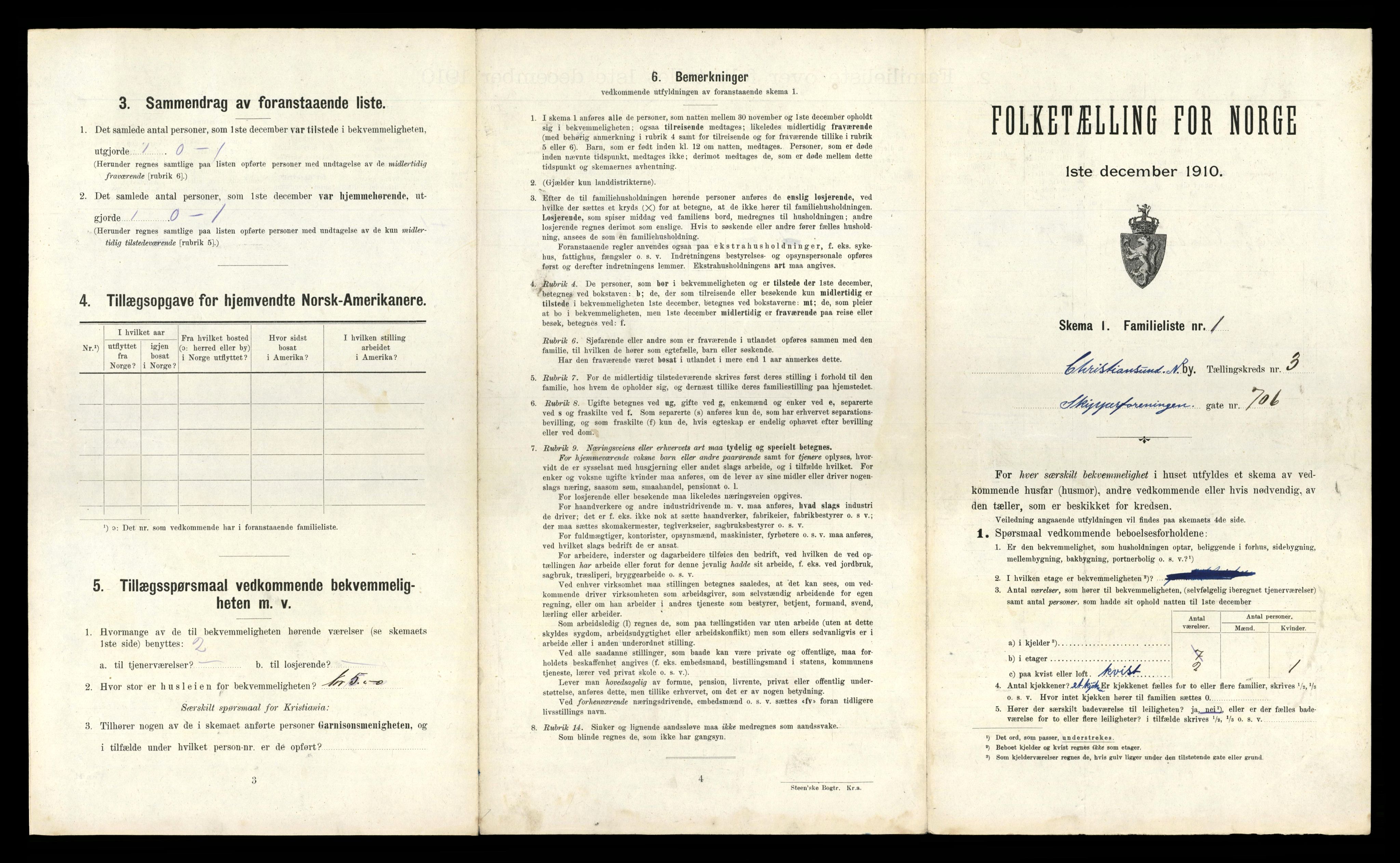 RA, 1910 census for Kristiansund, 1910, p. 747