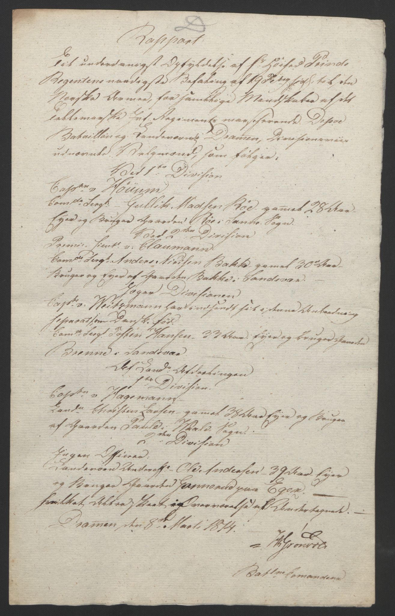 Statsrådssekretariatet, AV/RA-S-1001/D/Db/L0007: Fullmakter for Eidsvollsrepresentantene i 1814. , 1814, p. 105