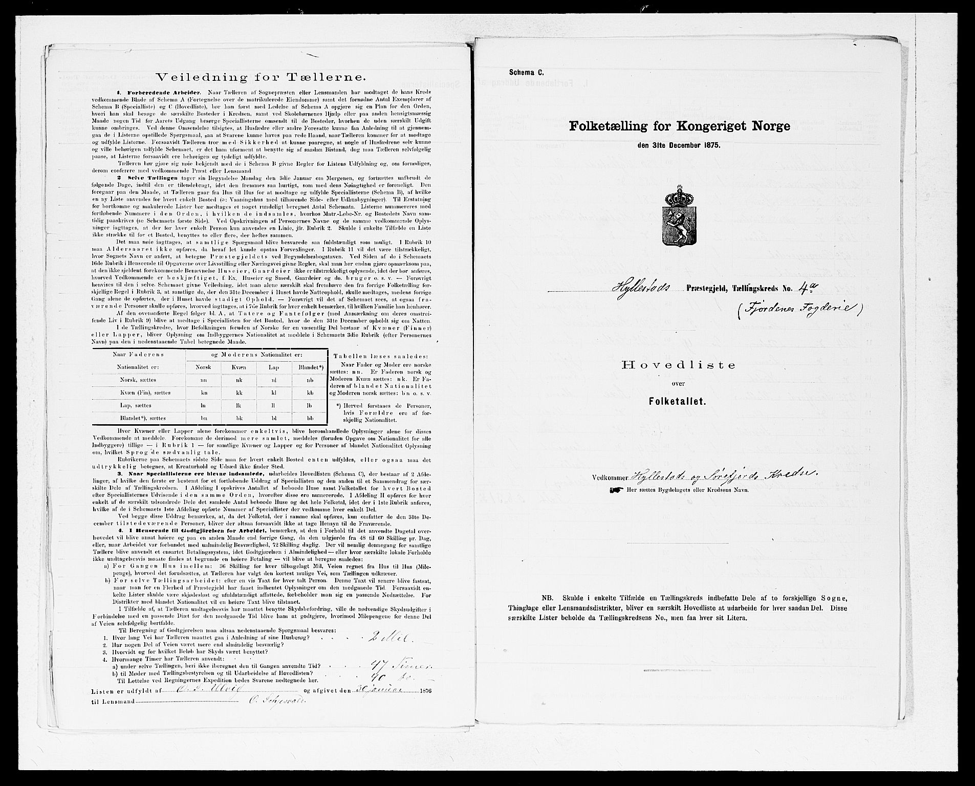 SAB, 1875 census for 1413P Hyllestad, 1875, p. 26