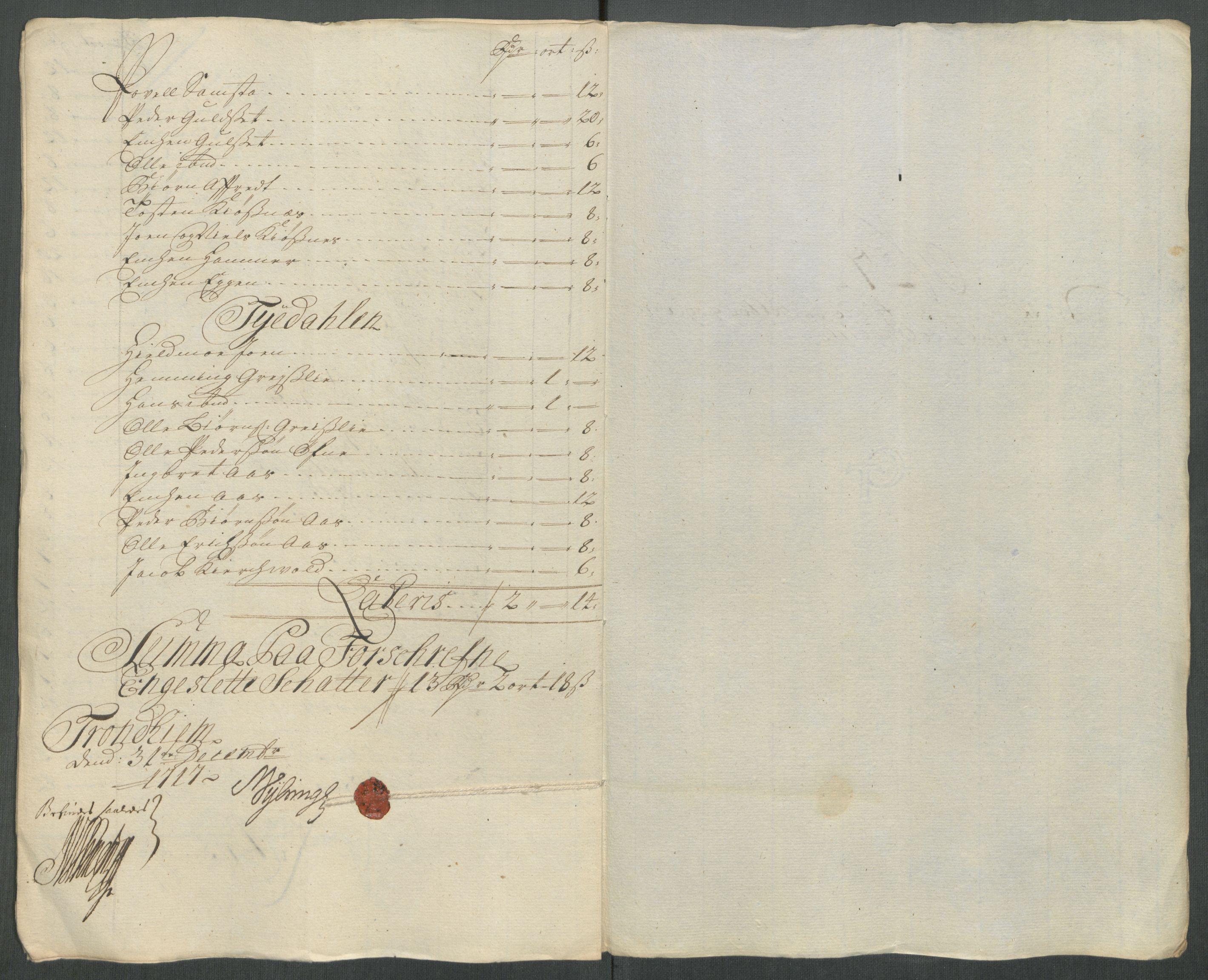 Rentekammeret inntil 1814, Reviderte regnskaper, Fogderegnskap, AV/RA-EA-4092/R61/L4116: Fogderegnskap Strinda og Selbu, 1717-1718, p. 105