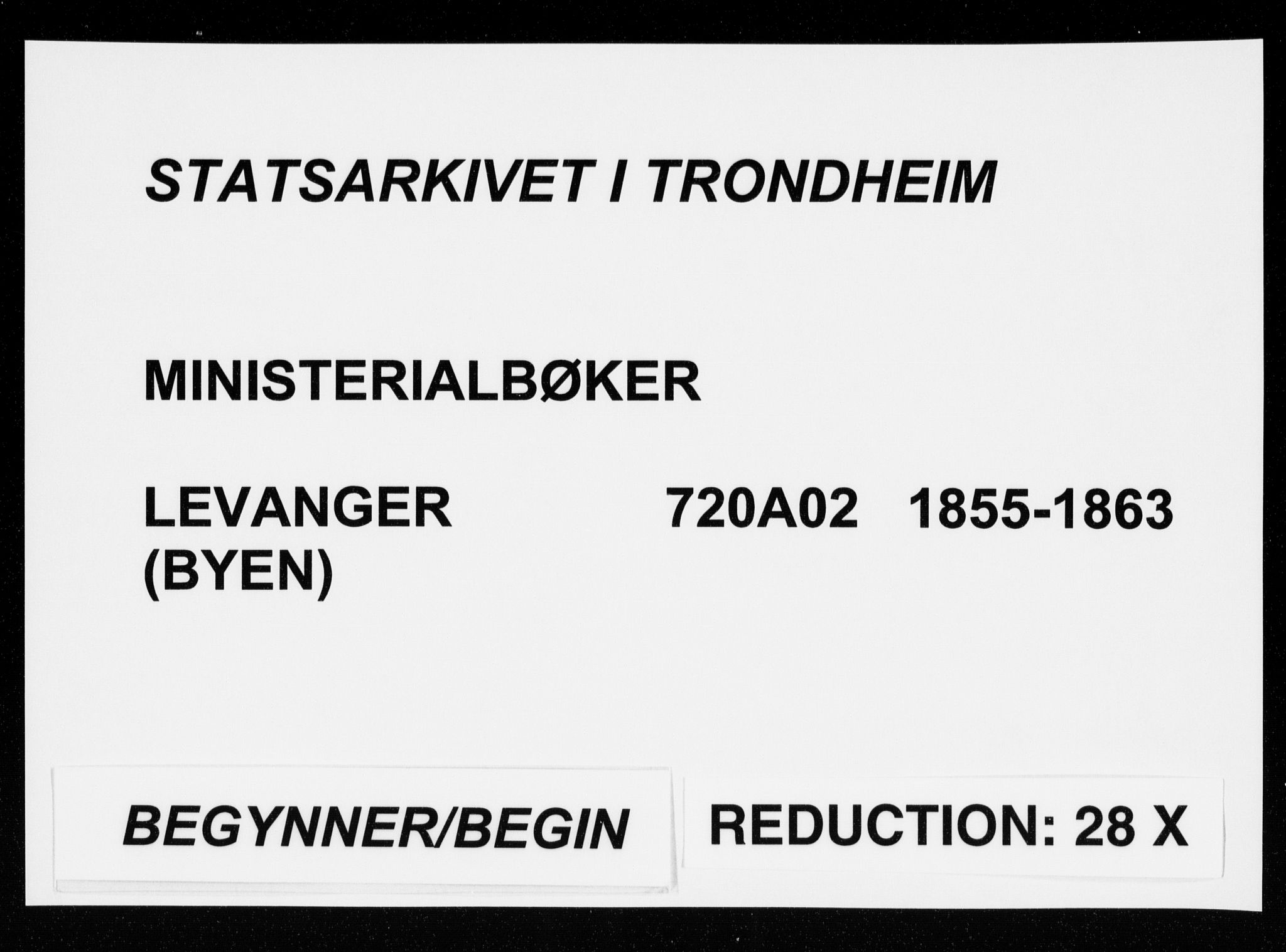 Ministerialprotokoller, klokkerbøker og fødselsregistre - Nord-Trøndelag, SAT/A-1458/720/L0184: Parish register (official) no. 720A02 /1, 1855-1863