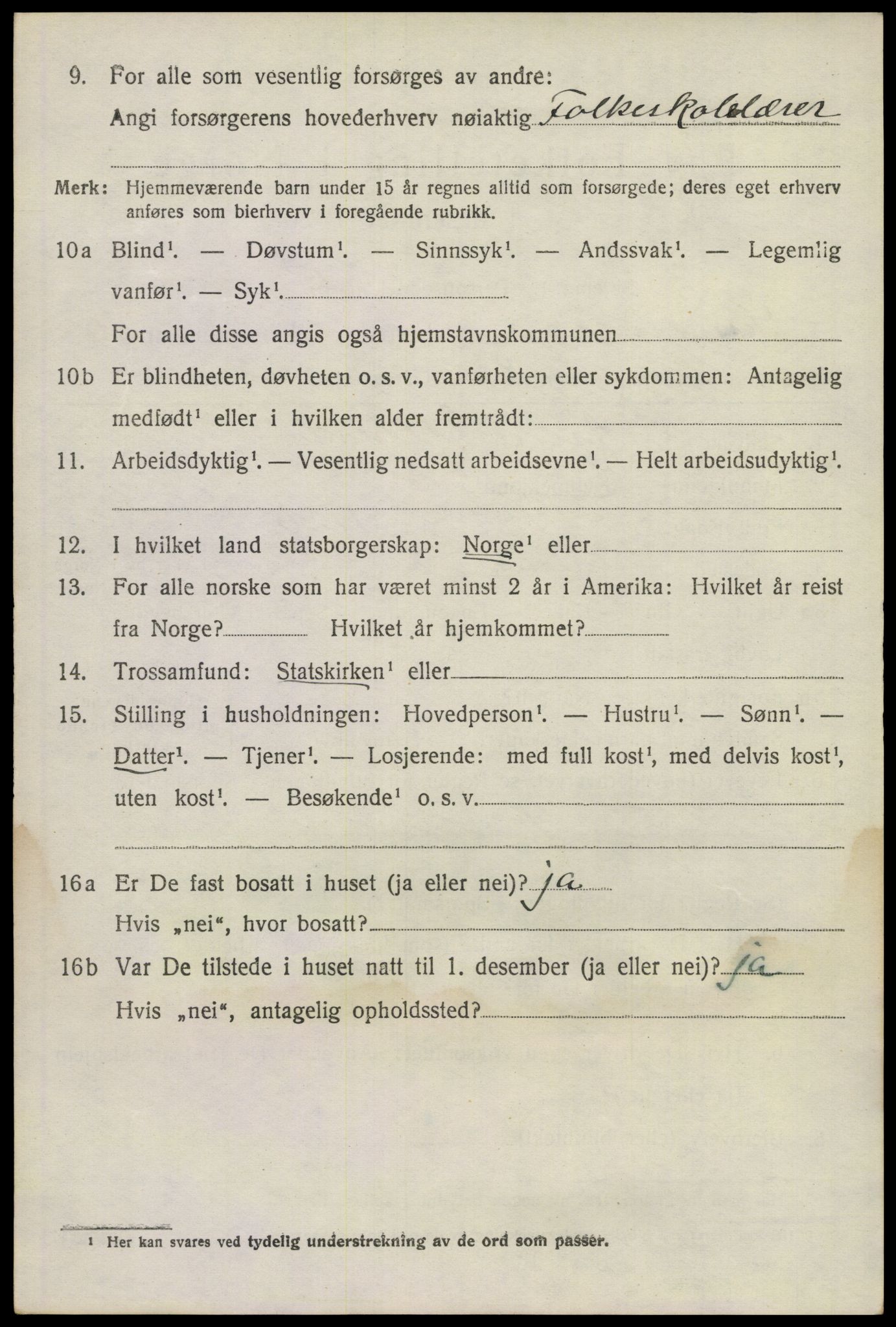 SAKO, 1920 census for Sandeherred, 1920, p. 15541