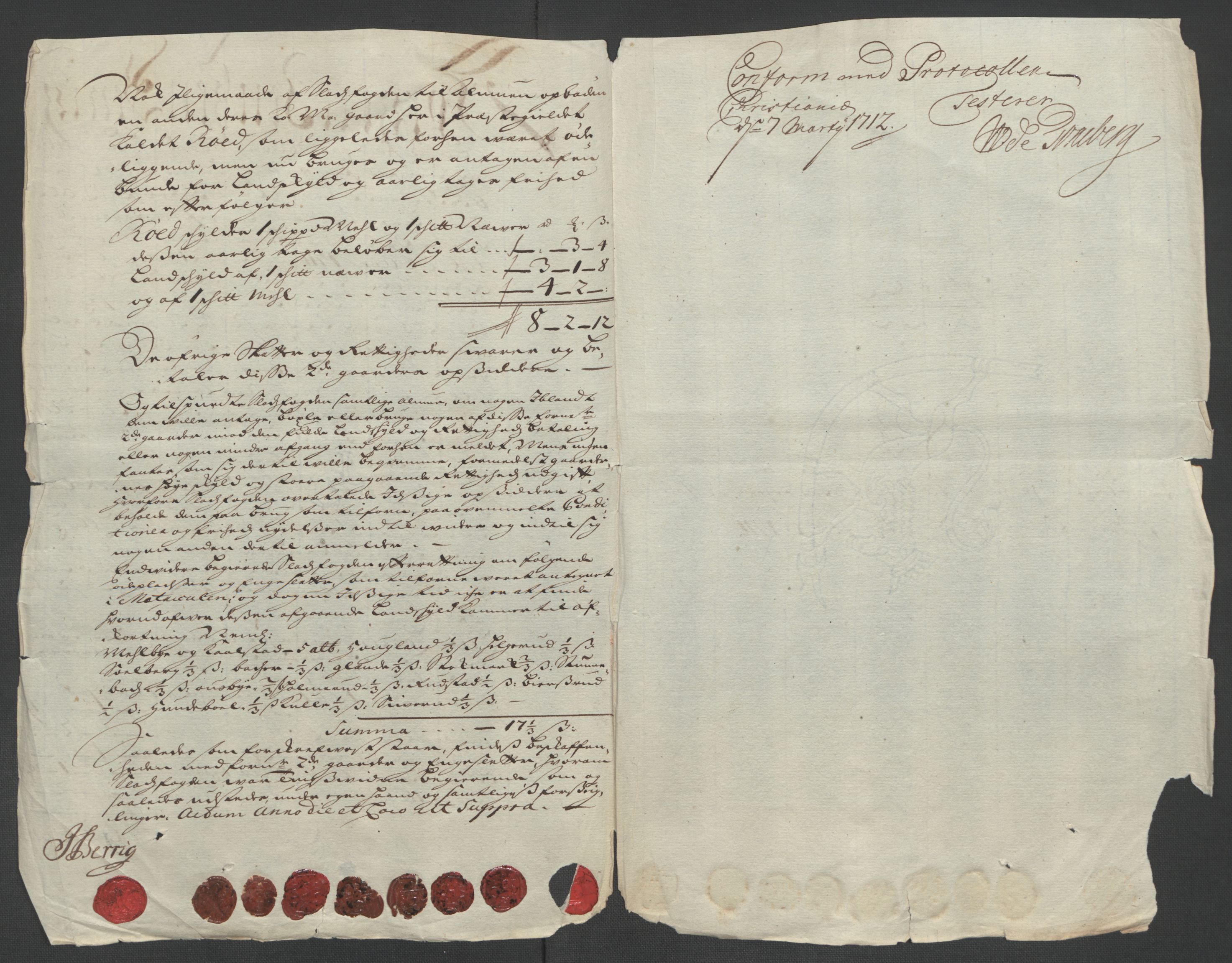 Rentekammeret inntil 1814, Reviderte regnskaper, Fogderegnskap, AV/RA-EA-4092/R10/L0448: Fogderegnskap Aker og Follo, 1710-1711, p. 351